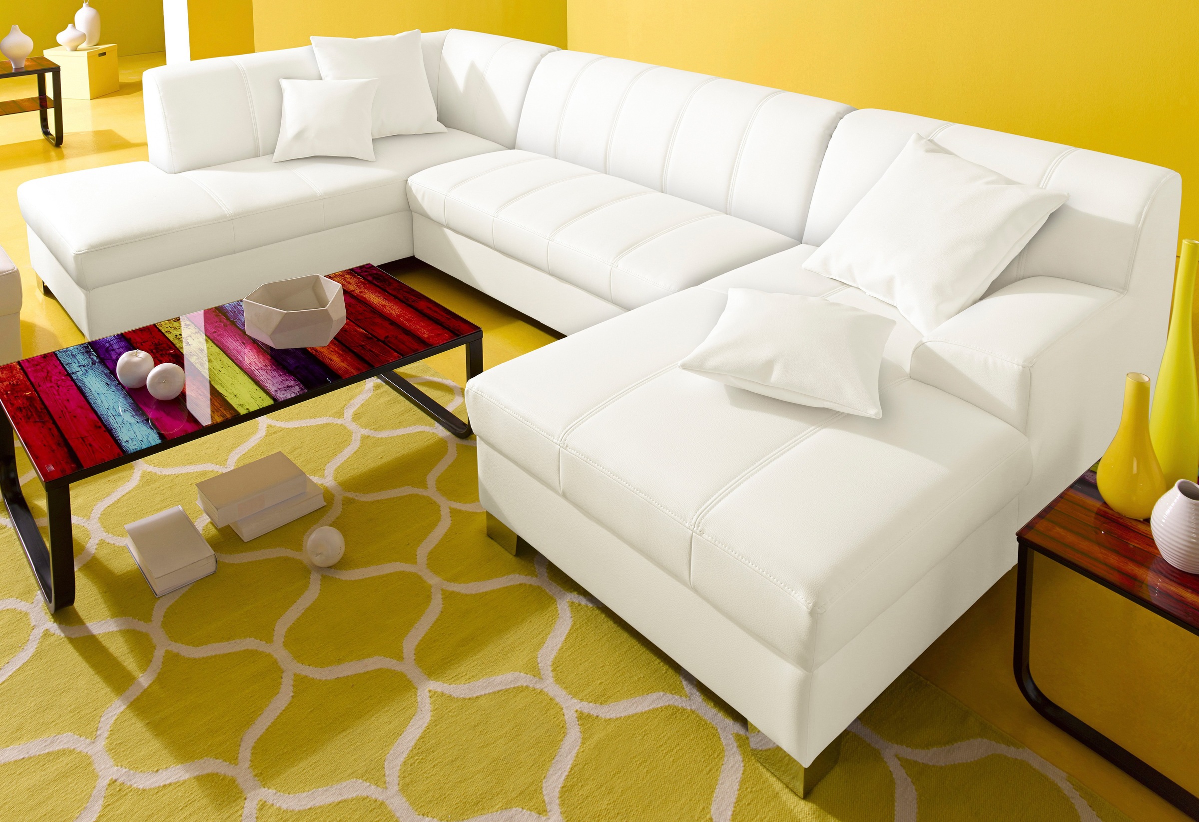 DOMO collection Wohnlandschaft "Turah moderne Steppung, incl. Zierkissen, a günstig online kaufen