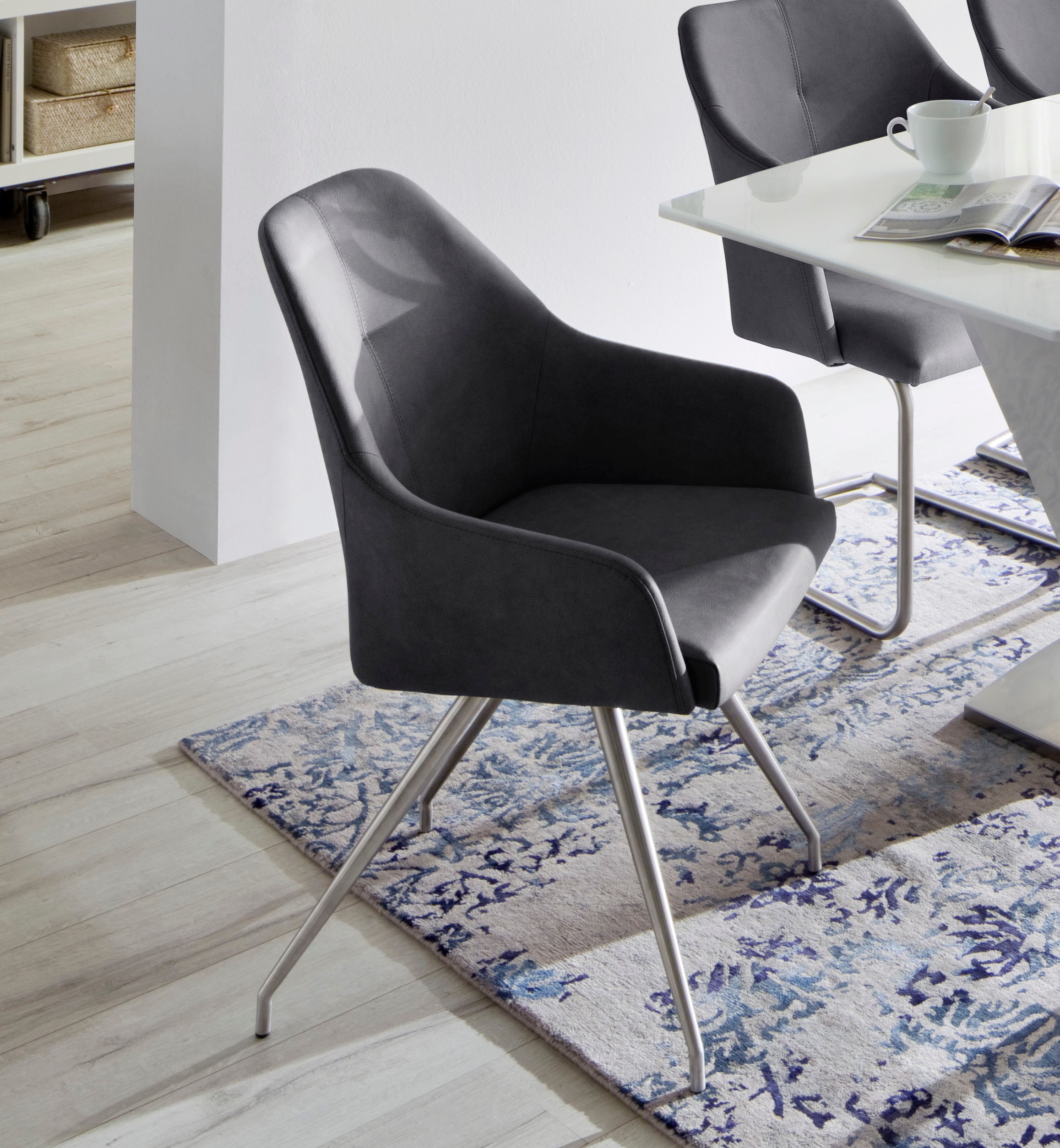 MCA furniture 4-Fußstuhl "Madita A-Oval" (Set) 2 Stk. Kunstleder Stuhl bela günstig online kaufen
