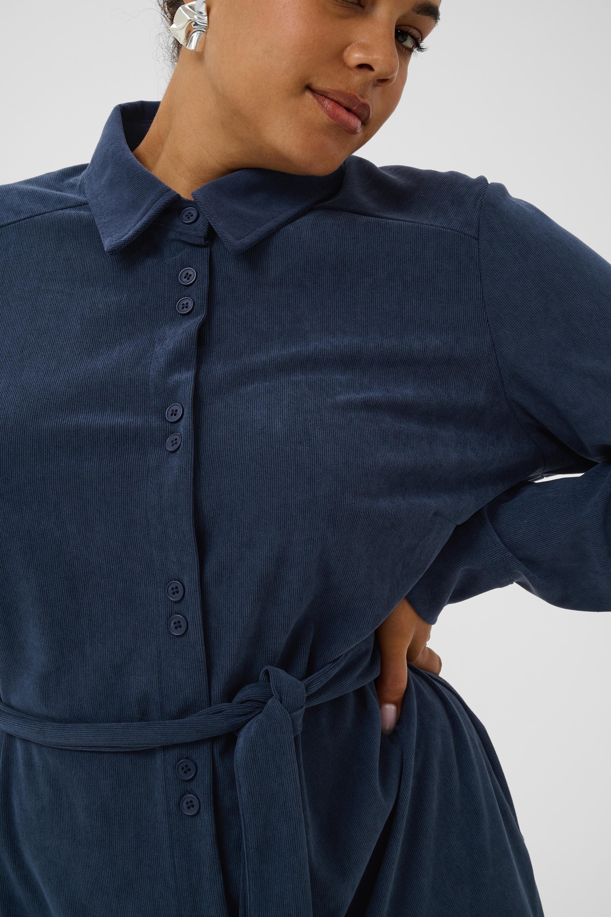 KAFFE Curve Midikleid »KAFFE Curve Kleid KCfreja«