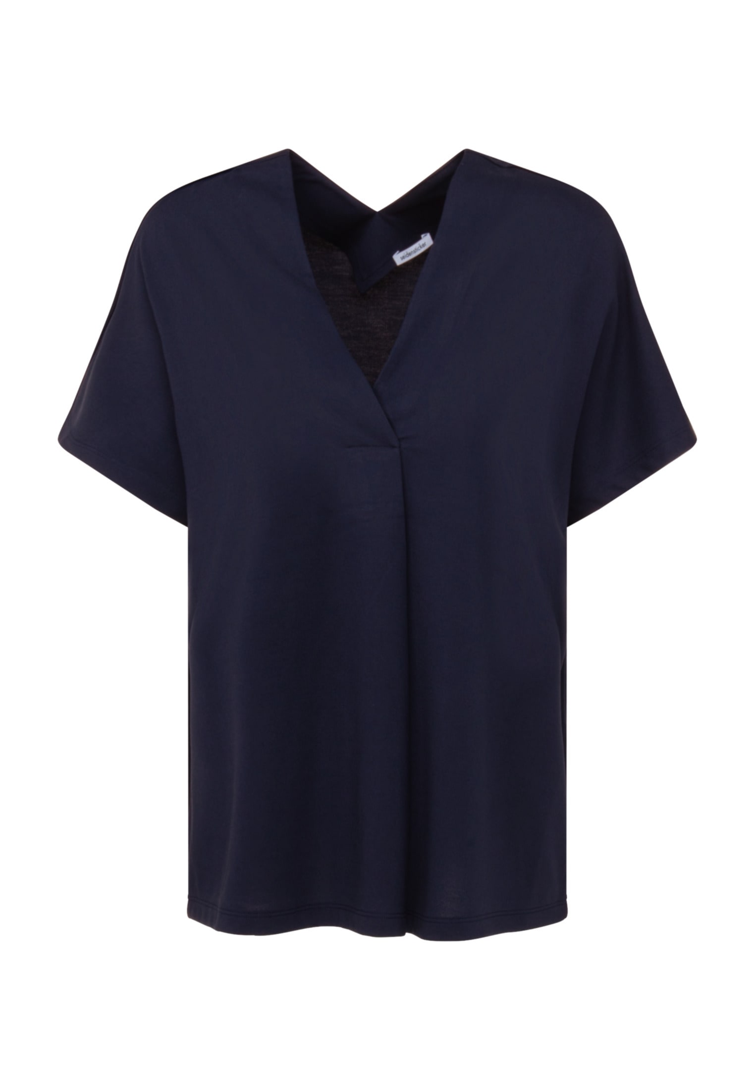 seidensticker Shirtbluse "Schwarze Rose" 1/2 V-Neck Uni