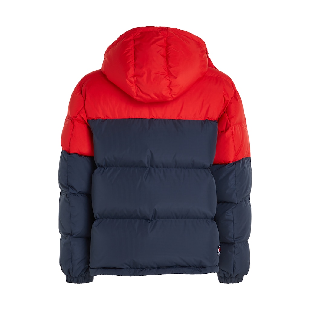 Tommy Jeans Steppjacke »TJM ALASKA COLORBLOCK PUFFER«, mit Kapuze