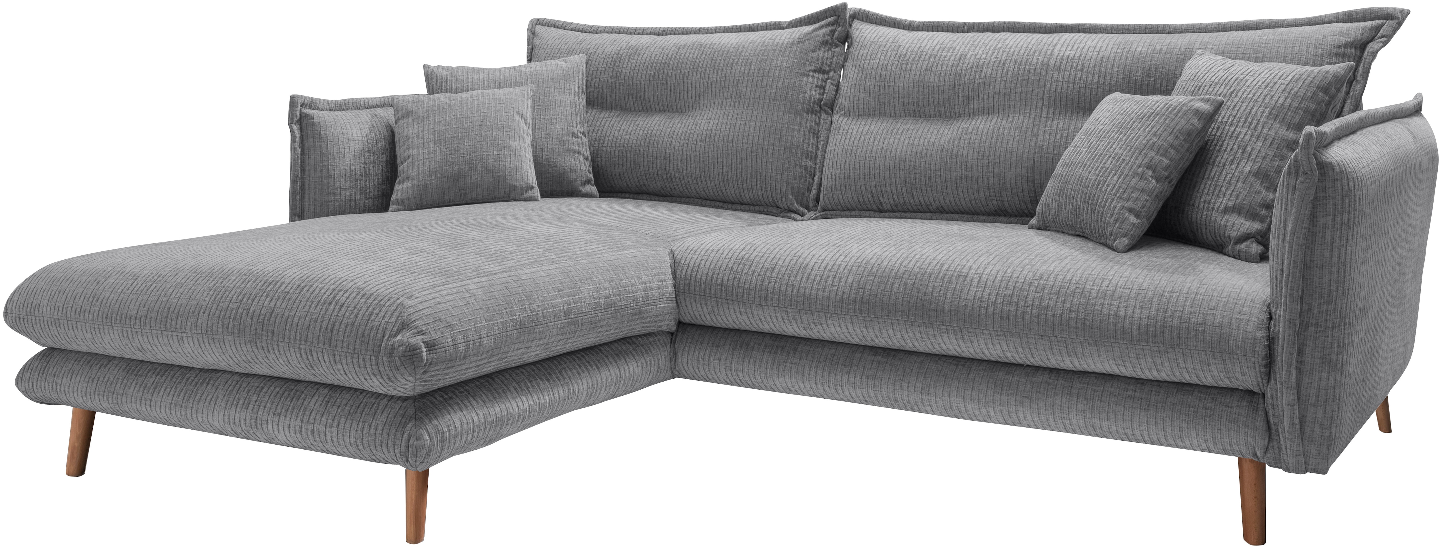 Thumbnail - Home affaire Ecksofa "Lazio modern und bequem, schmale Armlehnen, tolle Detailverarbeitung" zwei verschiedene Fußfarben ...