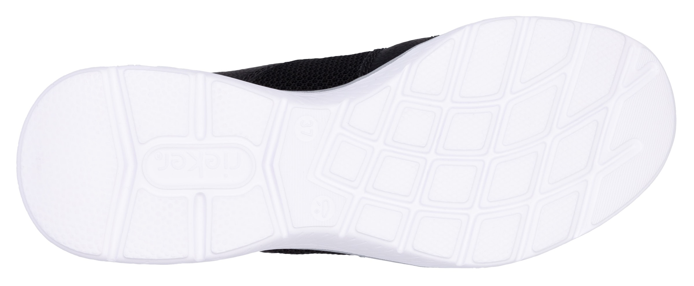 RIEKER Sport Slip-On Sneaker, Schlupfschuh, Halbschuh, Freizeitsneaker mit Anziehlaschen