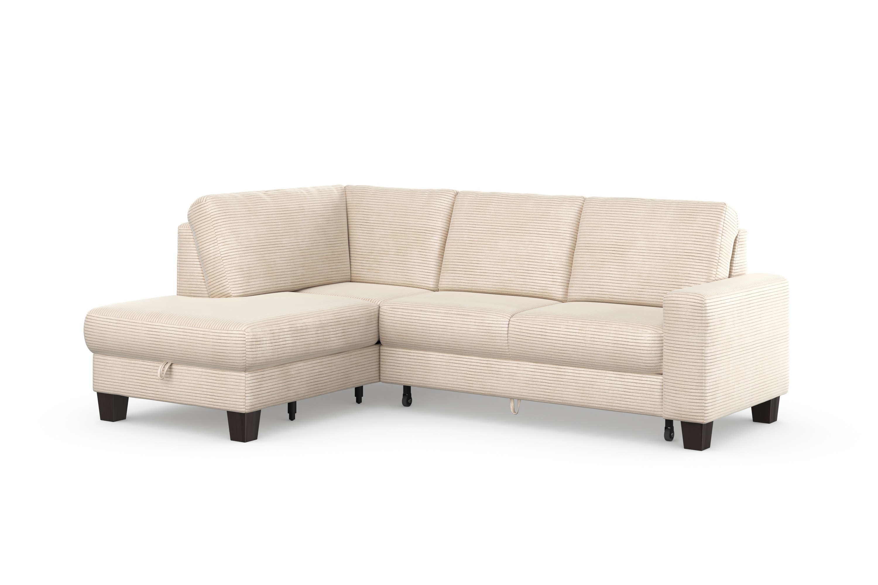 Thumbnail - Home affaire Ecksofa "Summer L-Form", mit Ottomane, mit oder ohne Bettfunktion und Bettkasten, Cord-Bezug