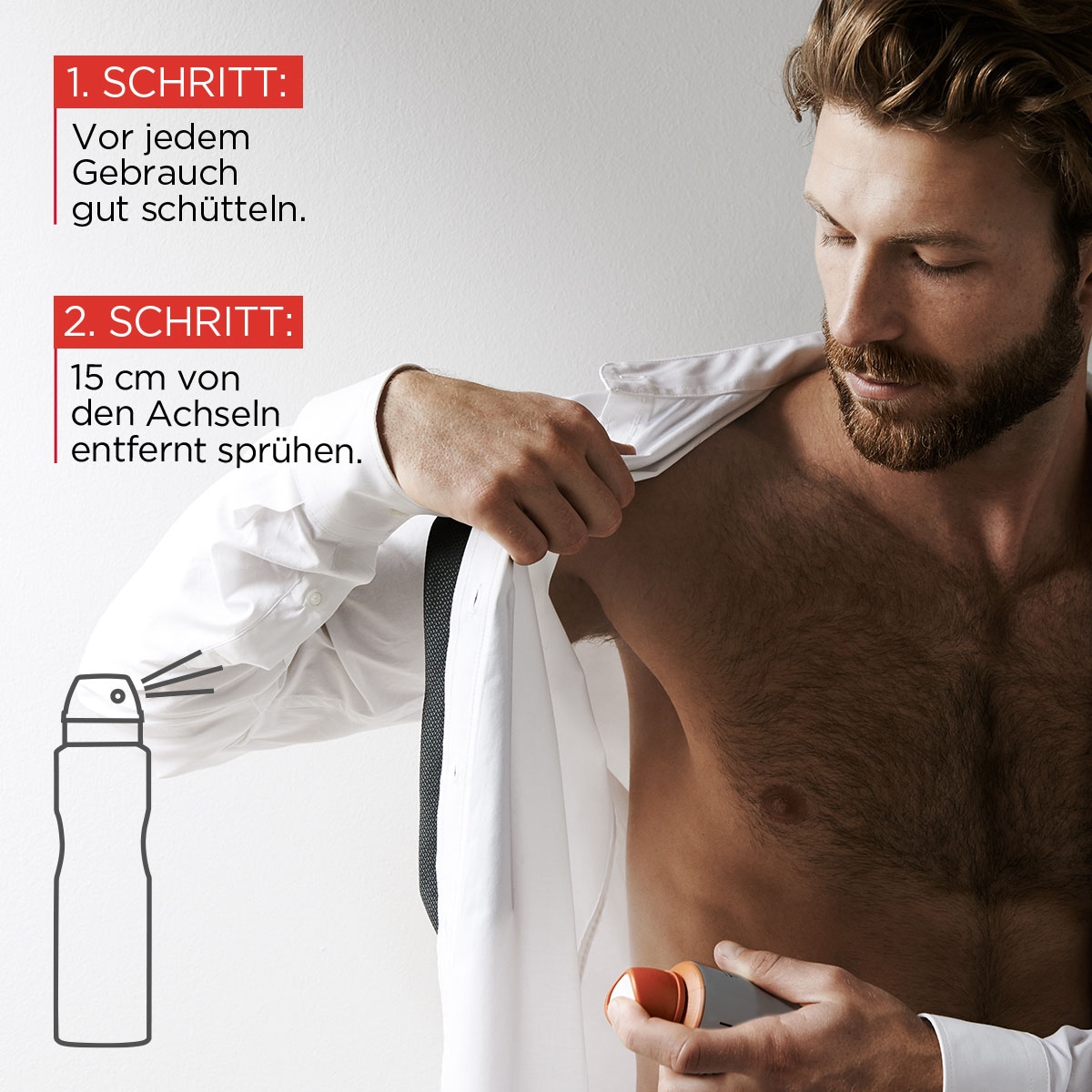 L'ORÉAL PARIS MEN EXPERT Deo-Spray »Deo Spray Invincible Man 96h«, (Packung, 6 tlg.), mit hoher Zuverlässigkeit