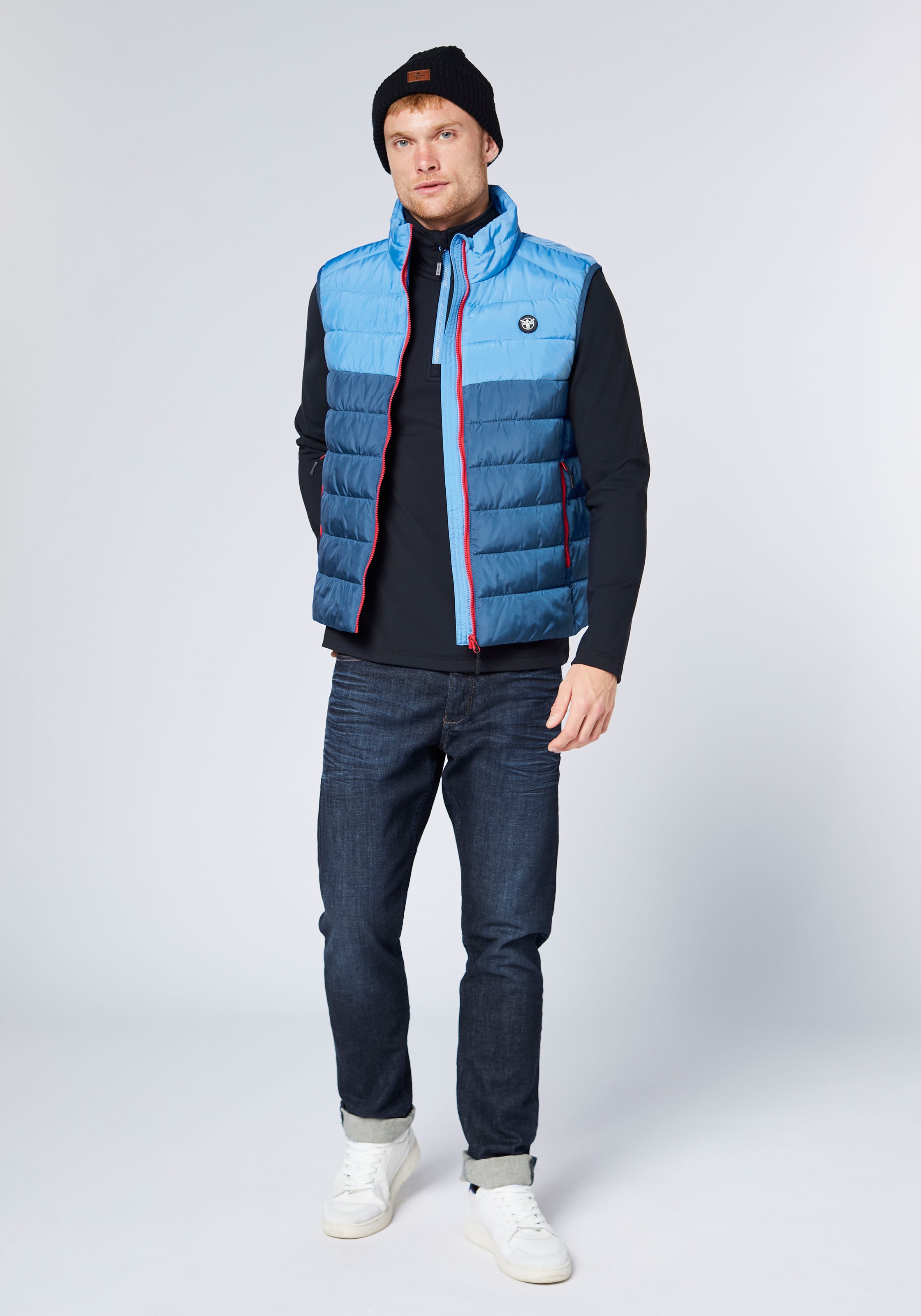 Iets Frans… Weste 75196006 Schwarz Regular Fit