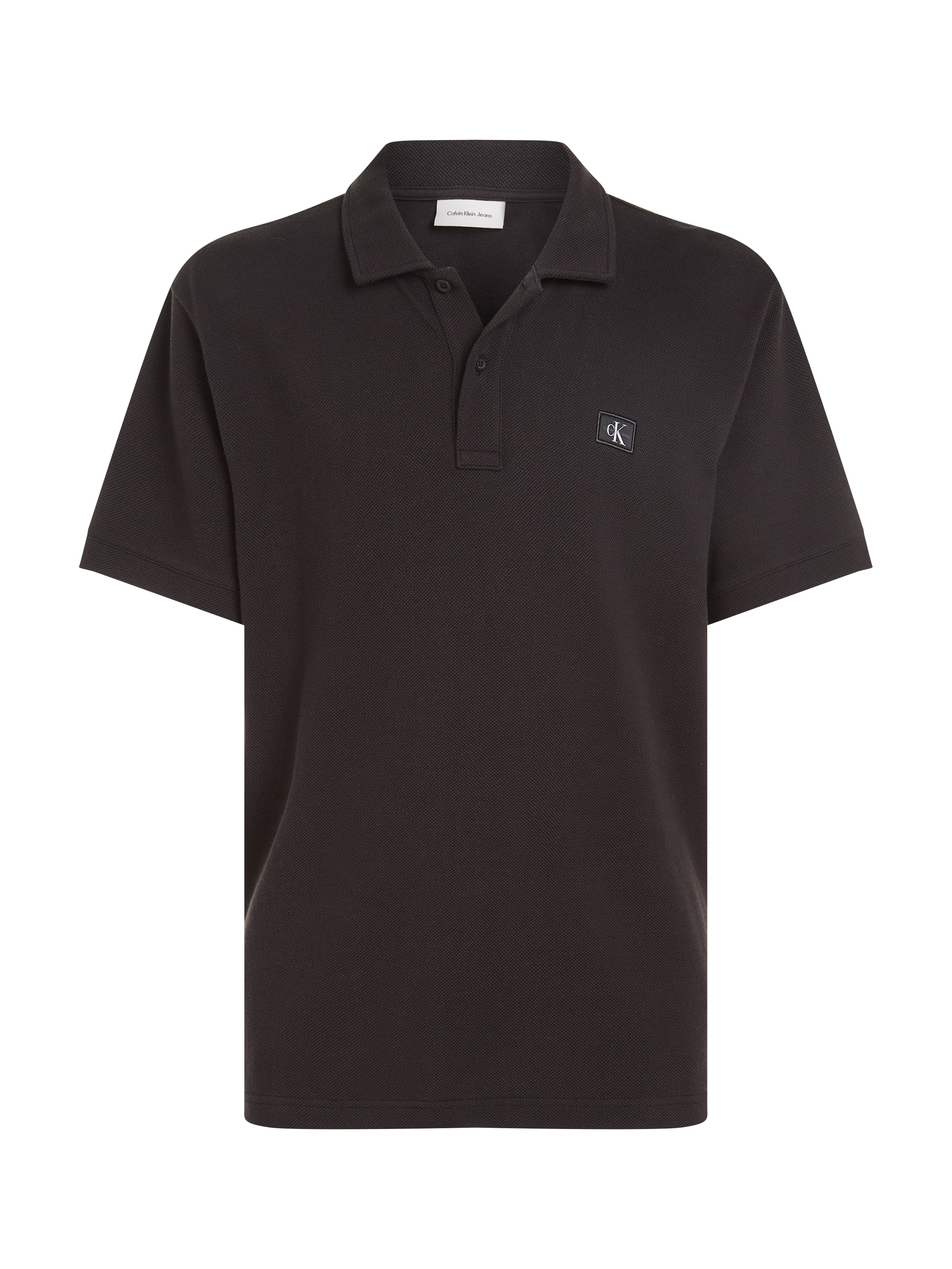 Calvin Klein Jeans Poloshirt »WOVEN LABEL POLO«, Logodruck