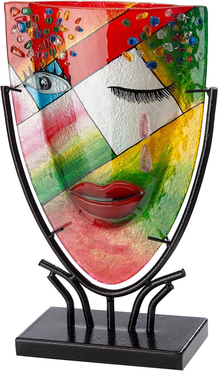 GILDE Tischvase "Gesichtsvase oval Dreaming"