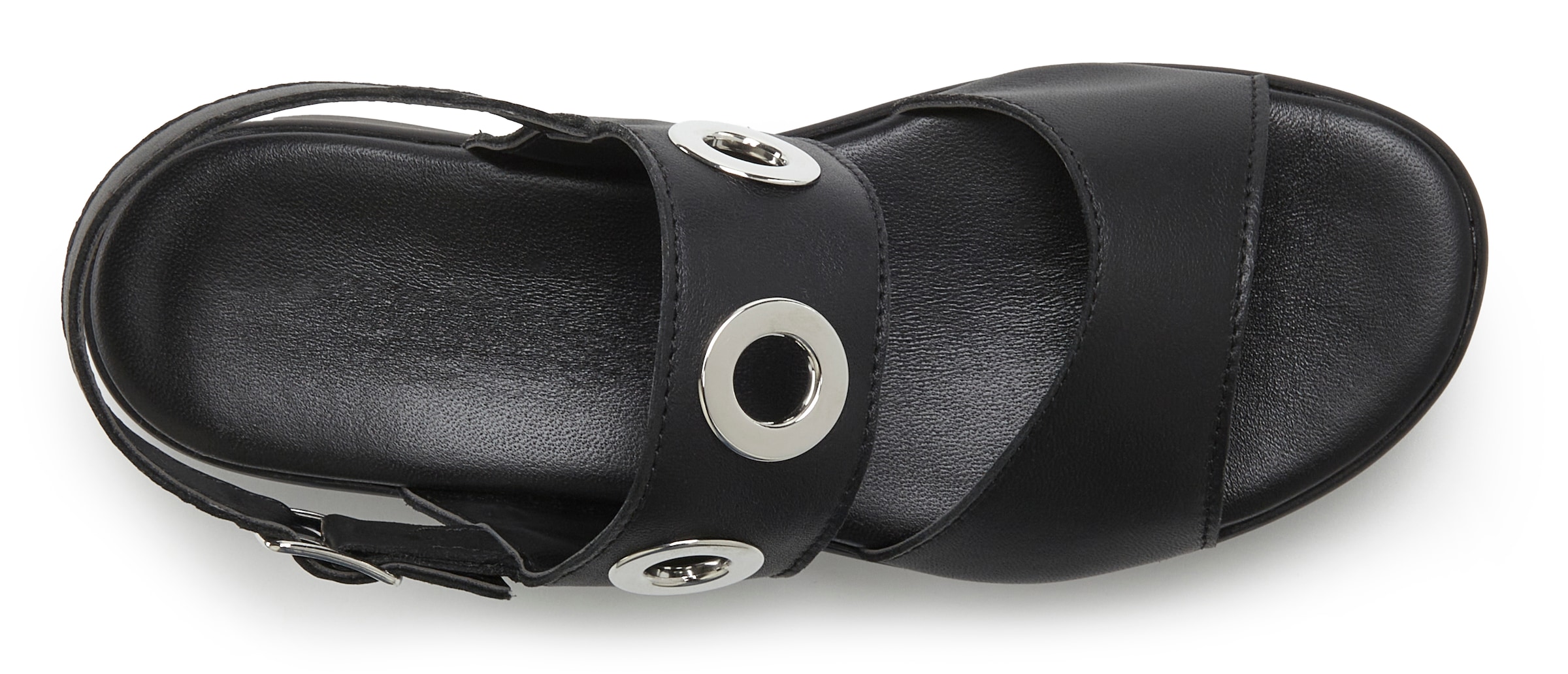 French Connection Sandalette »Sandale, offener Schuh,«  Sandalette aus Leder mit modisch bequemer Plateausohle