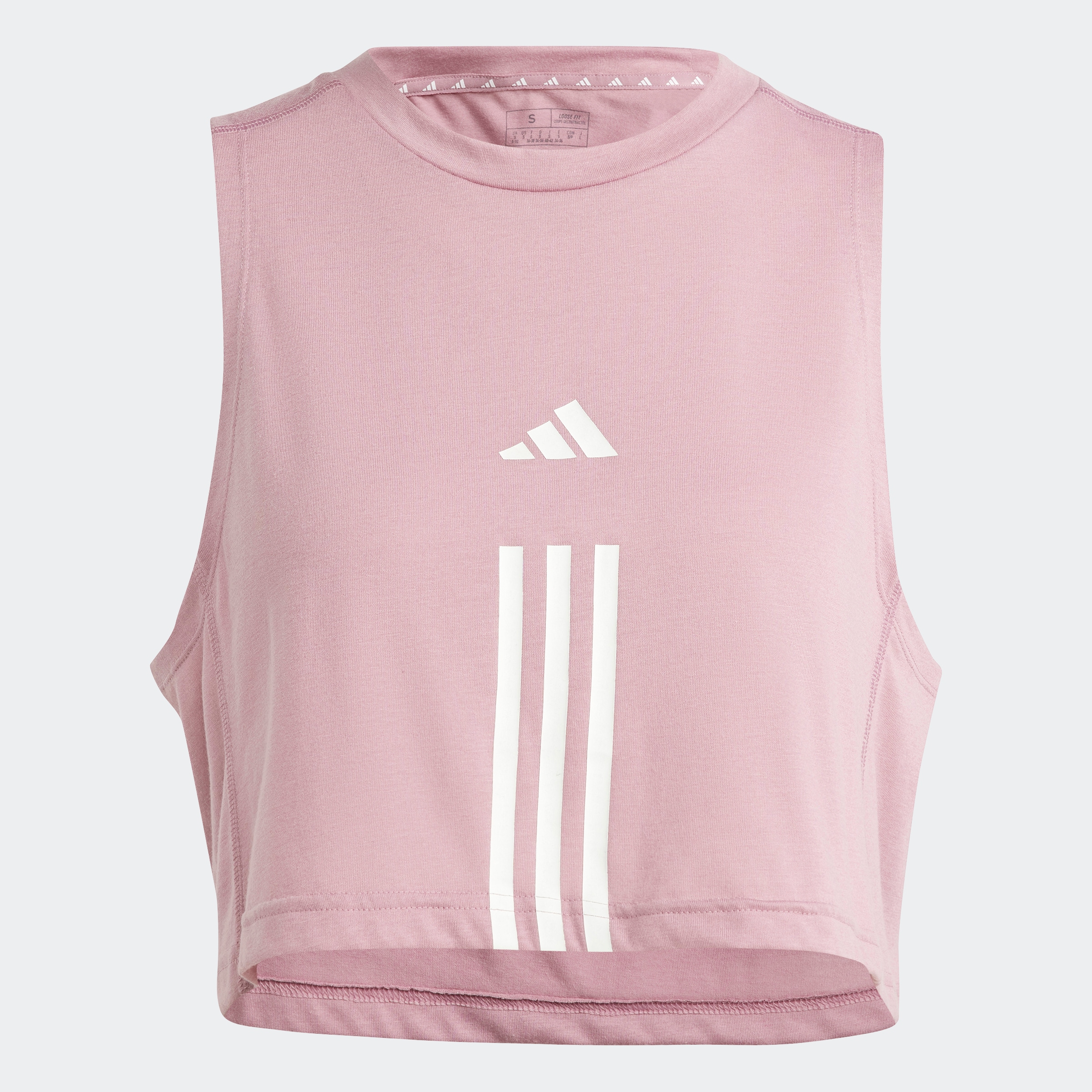 adidas Performance 3-STREIFEN »TRAIN kaufen ESSENTIALS Tanktop | CROP« online BAUR COTTON TRAIN