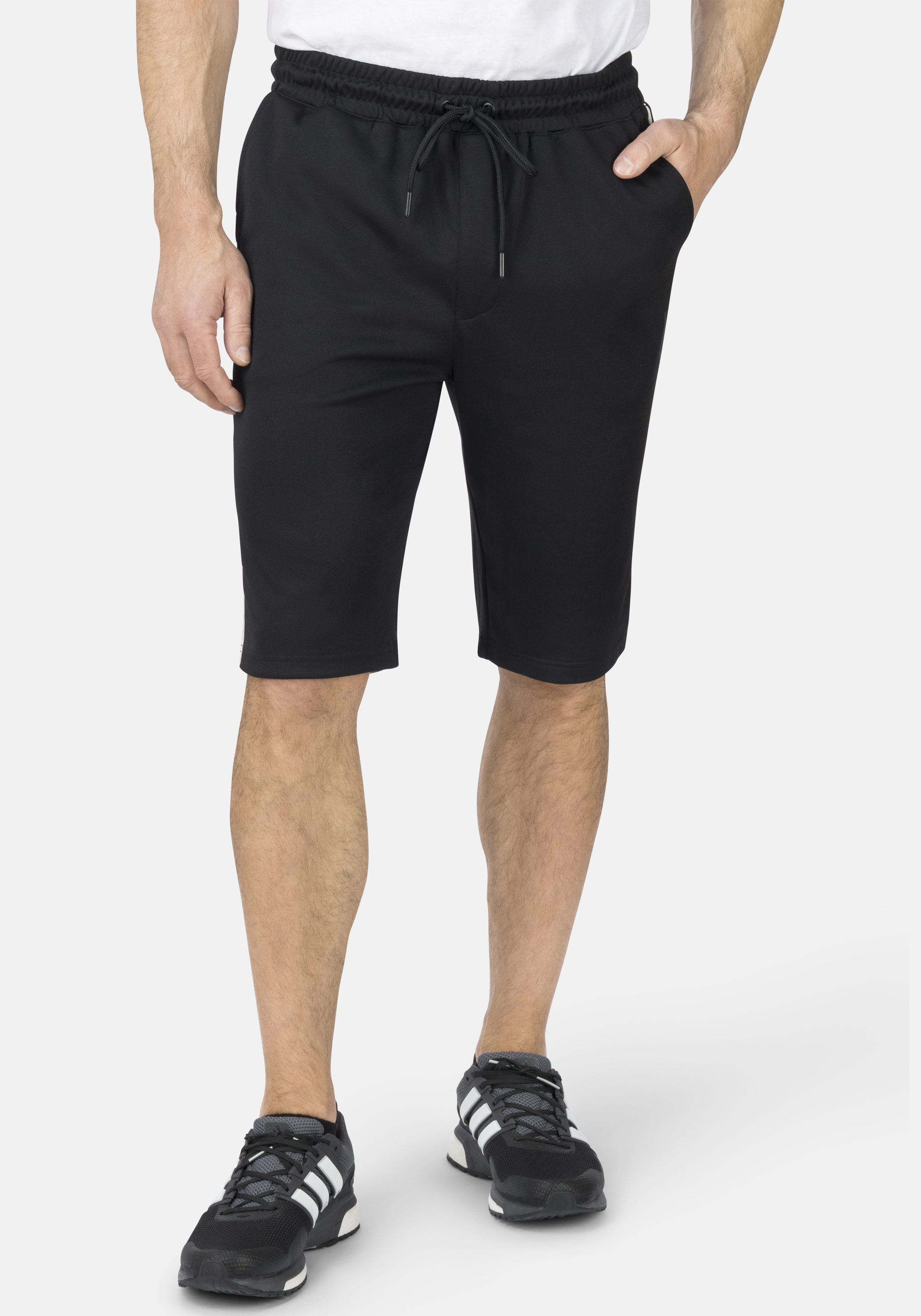 HERO by John Medoox Sporthose "STRIPES Sportshorts" Tapered Fit Casual Funk günstig online kaufen