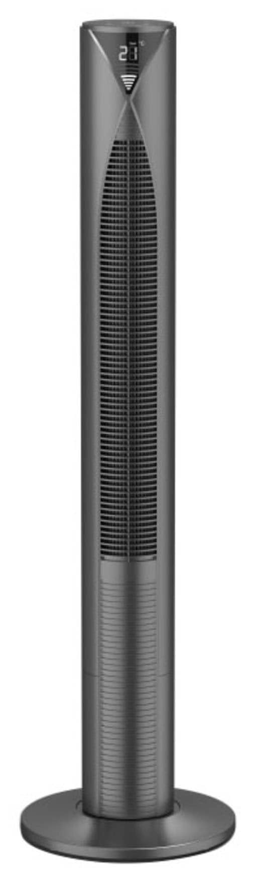 Hama Standventilator "Smarter Standventilator mit Fernbedienung 117cm, Turm, Displayanzeige", 18,6 cm Durchmesser, 3 Ges