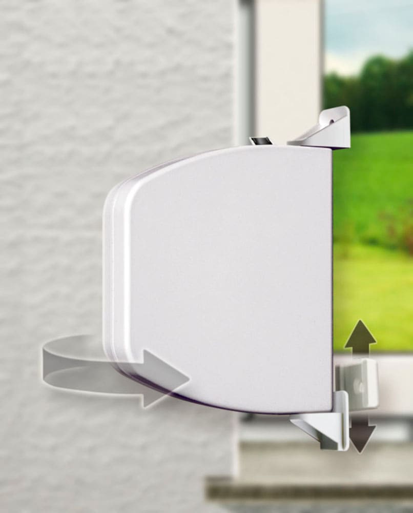 SCHELLENBERG Aufputz-Gurtwickler »Minisystem, Flexo Aufschraubwickler inkl. 7 m Gurtband« 1 Stk. tlg. Gurtwickler schwenkbar um 180°