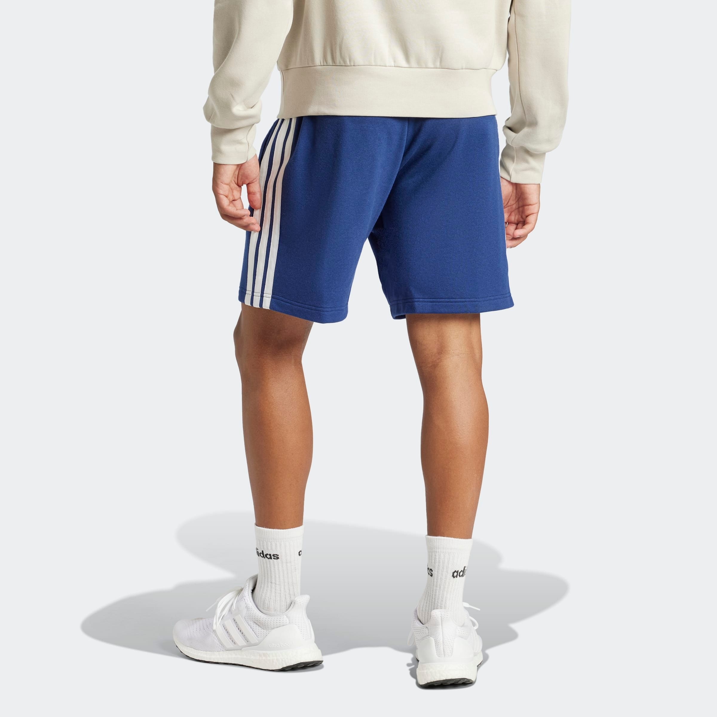 Thumbnail - adidas Sportswear Shorts "ESSENTIALS 3-STREIFEN FRENCH TERRY" für Laufaktivitäten und sportliche Anlässe, mit Kordelvers...