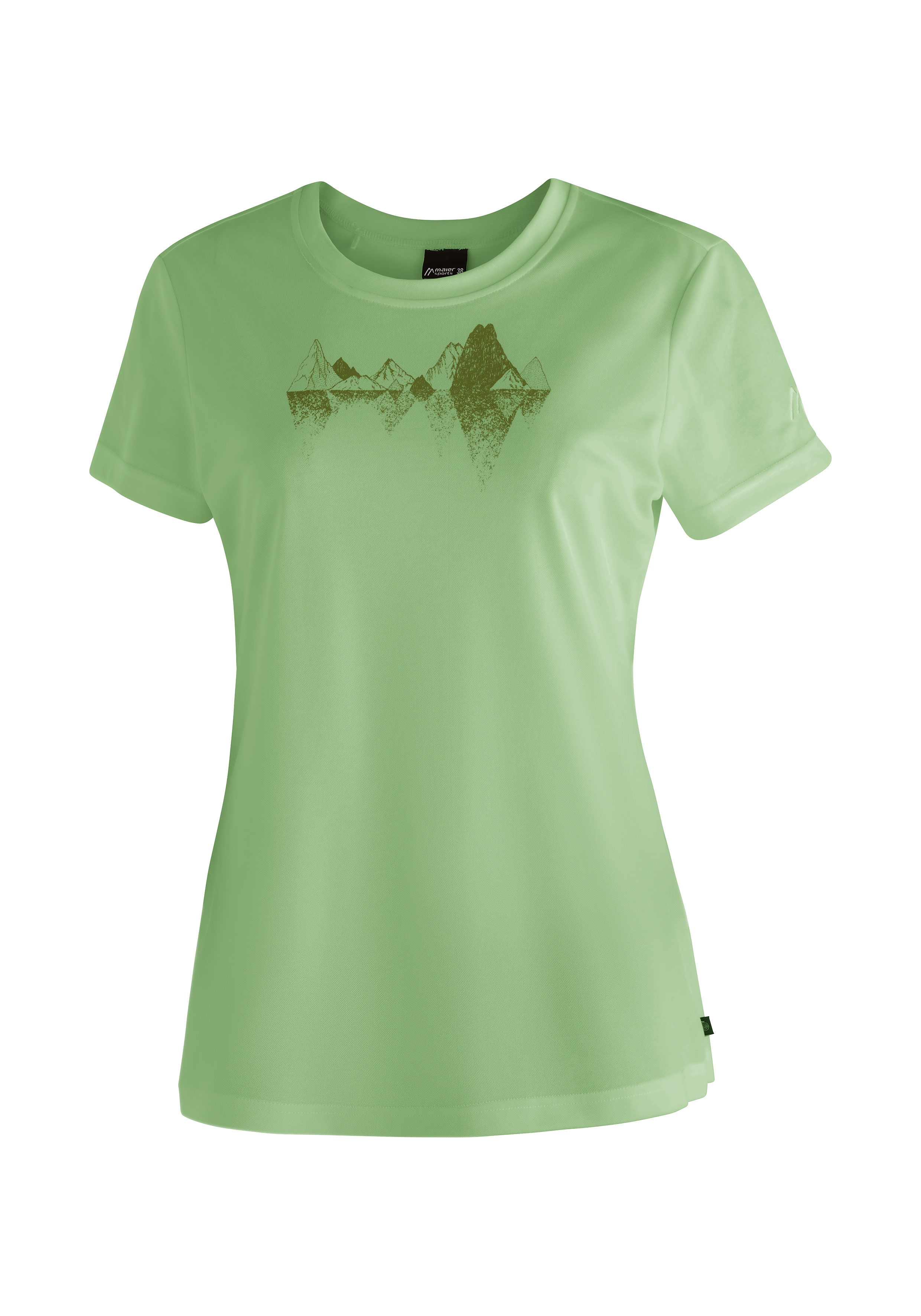 Maier Sports T-Shirt "Tilia Pique W" Damen Kurzarmshirt, leichtes Sommer Funktionsshirt, Rundhals, Reg Fit