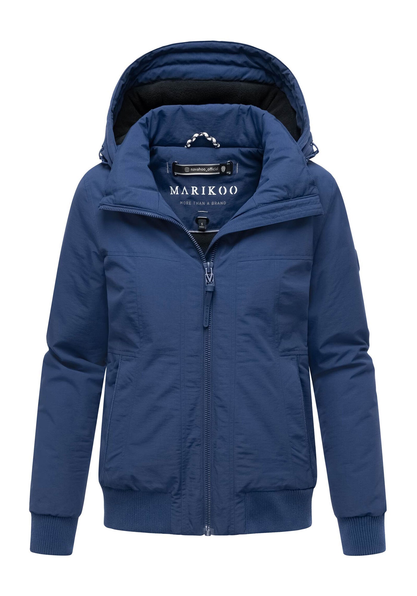 Marikoo Winterjacke »Mooni 16«, Gefütterte Winterjacke mit Kapuze und Kordelzug
