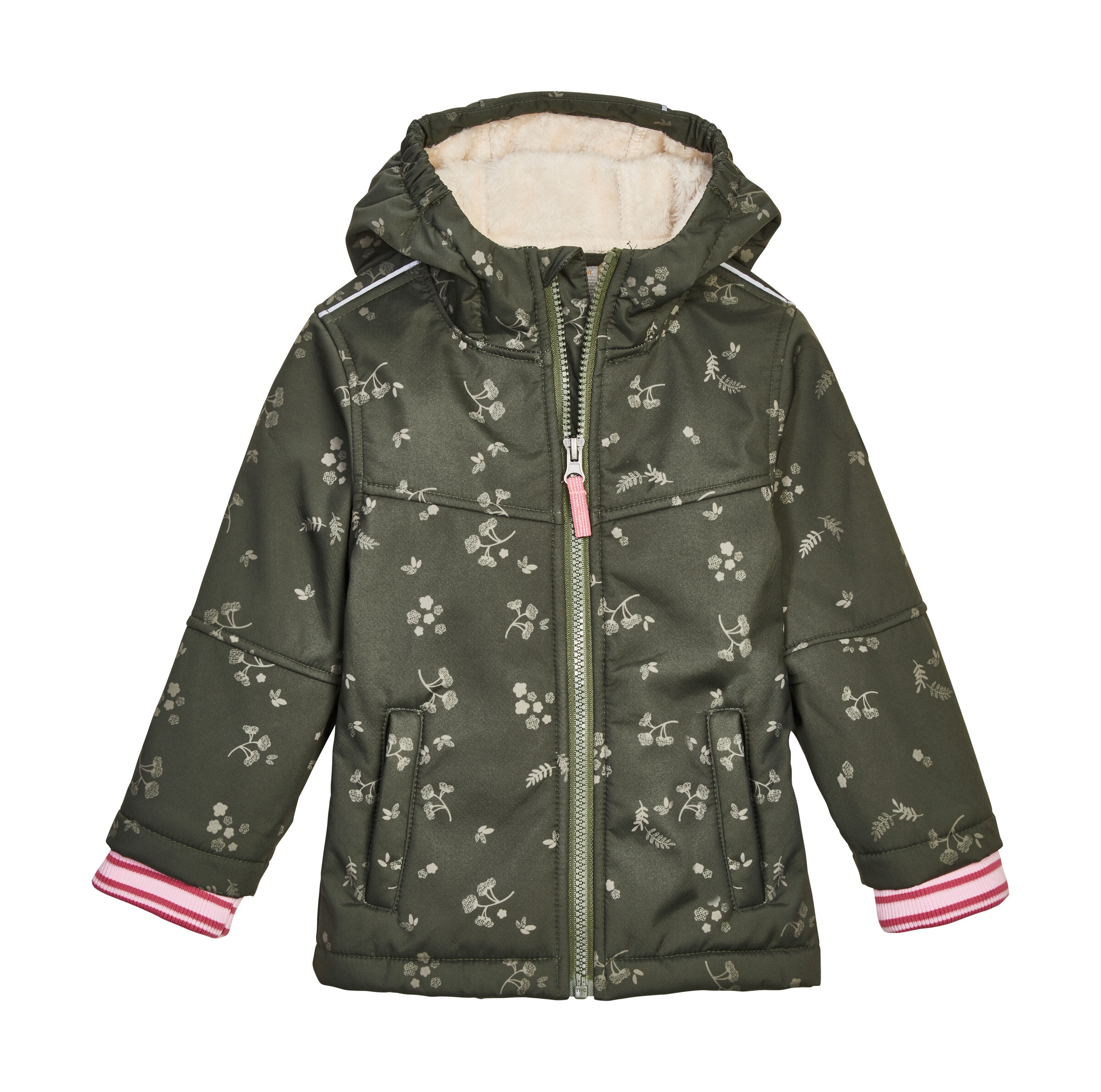 Jungen Softshelljacke "FIOW 53 MNS SFTSHLL JCKT", grün, Gr. 98, FIRST INSTINCT BY KILLTEC, Oberseite: 100% Polyester;Rückseite: 100% Polyester,