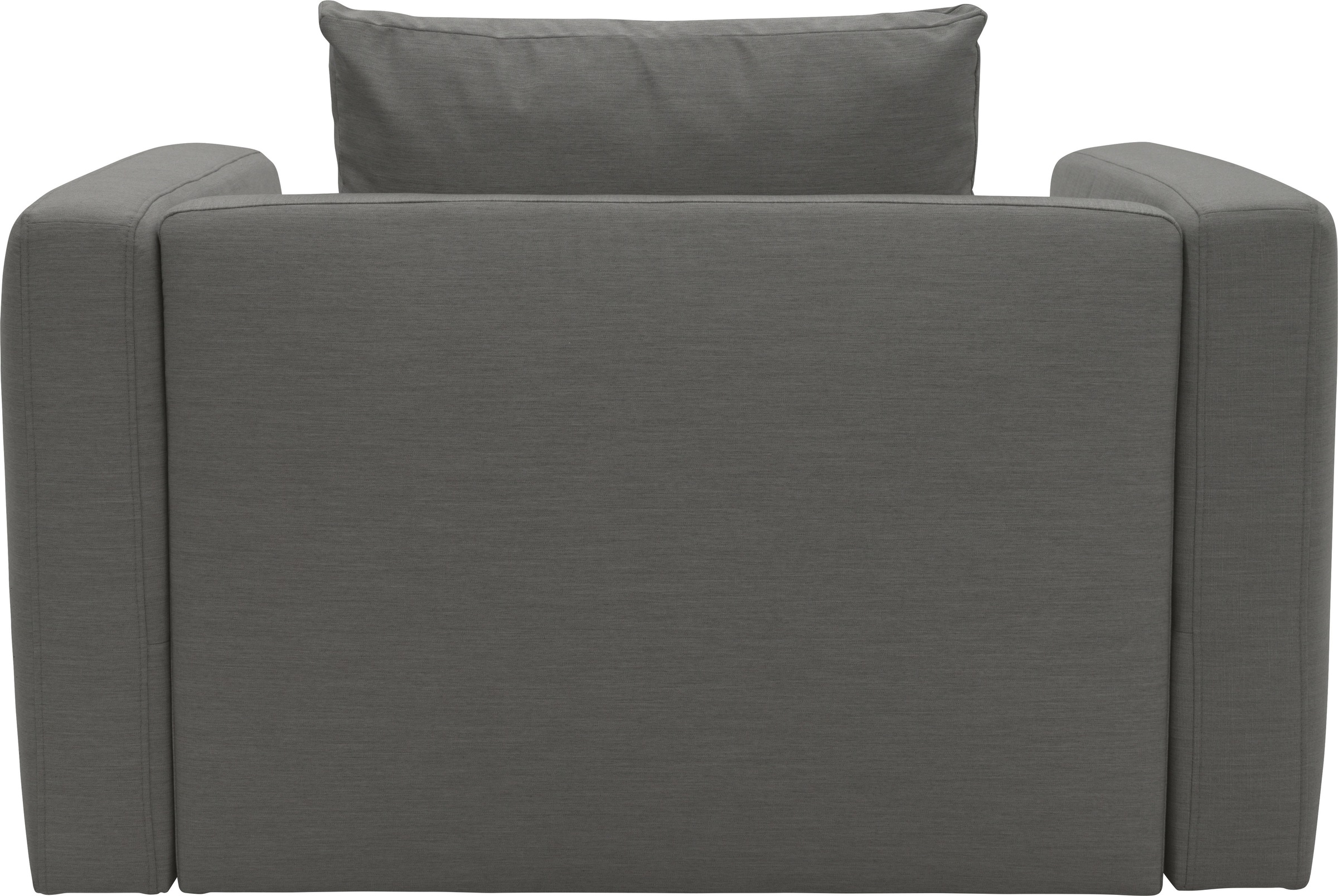 Sessel DOMO COLLECTION "Solskin, individuell erweiterbar, für Garten, Terrasse, Balkon", grau (anthrazit), B:128cm H:80cm T:96cm, 100% solution dyed Acryl, Sessel, Sessel, Formschön mit losem Sitz- und Rücken-Kissen, speziell für Outdoor 2