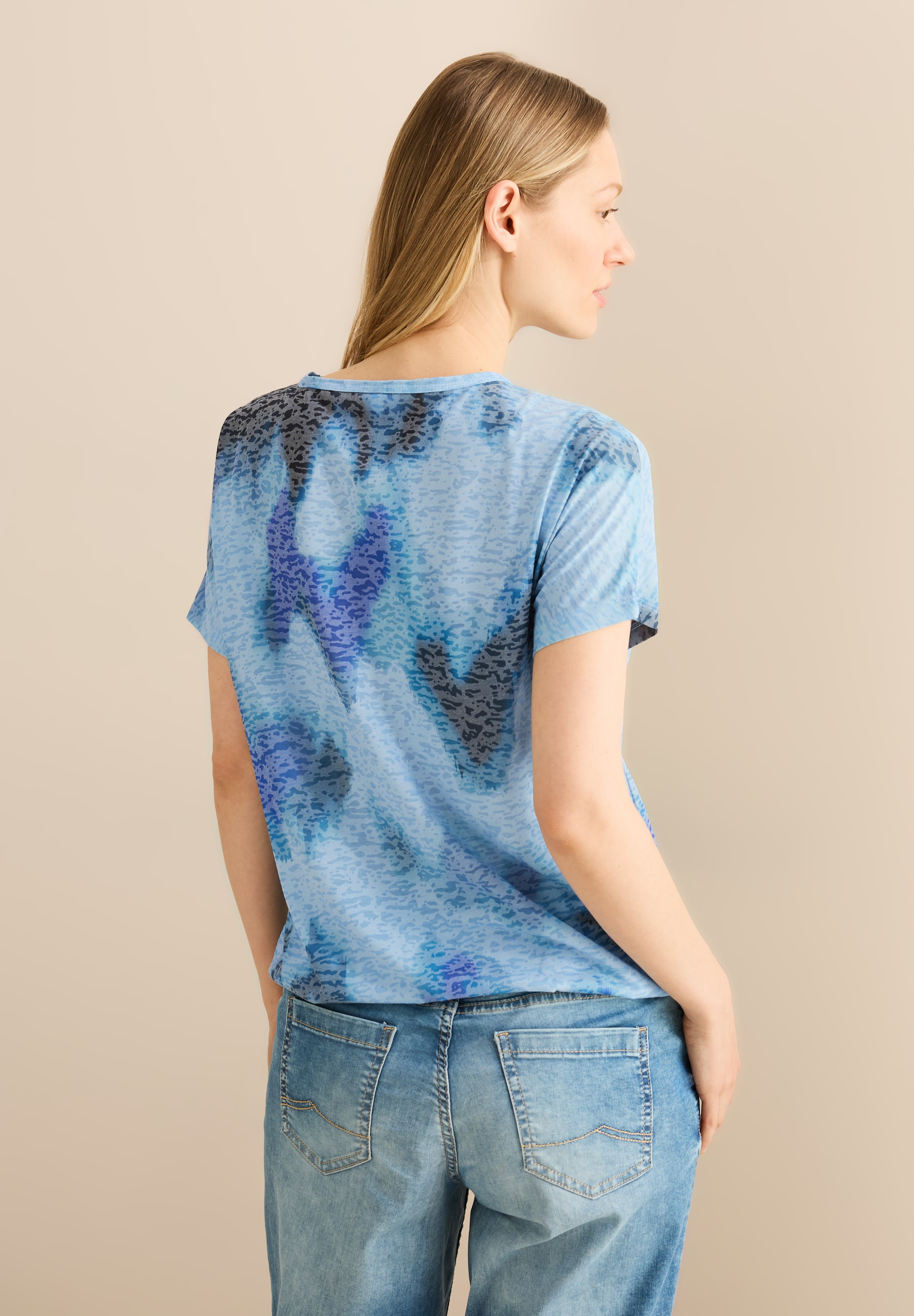 Cecil Print-Shirt, mit Schriftzug