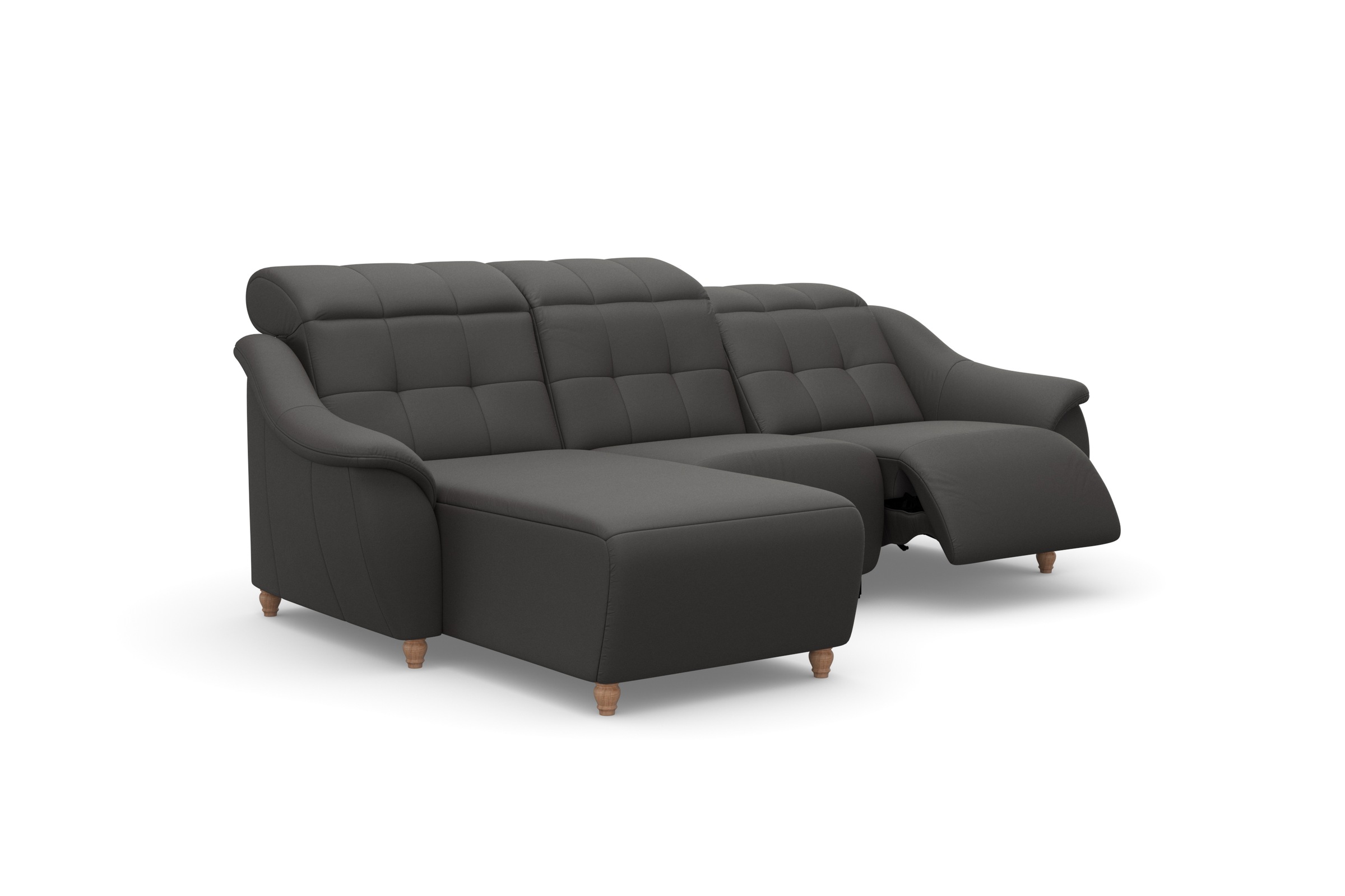 Home affaire Ecksofa »Boston L-Form«, (2 St.), Kopfteilverstellung an jeder Sitzfläche, wahlweise Relaxfunktion