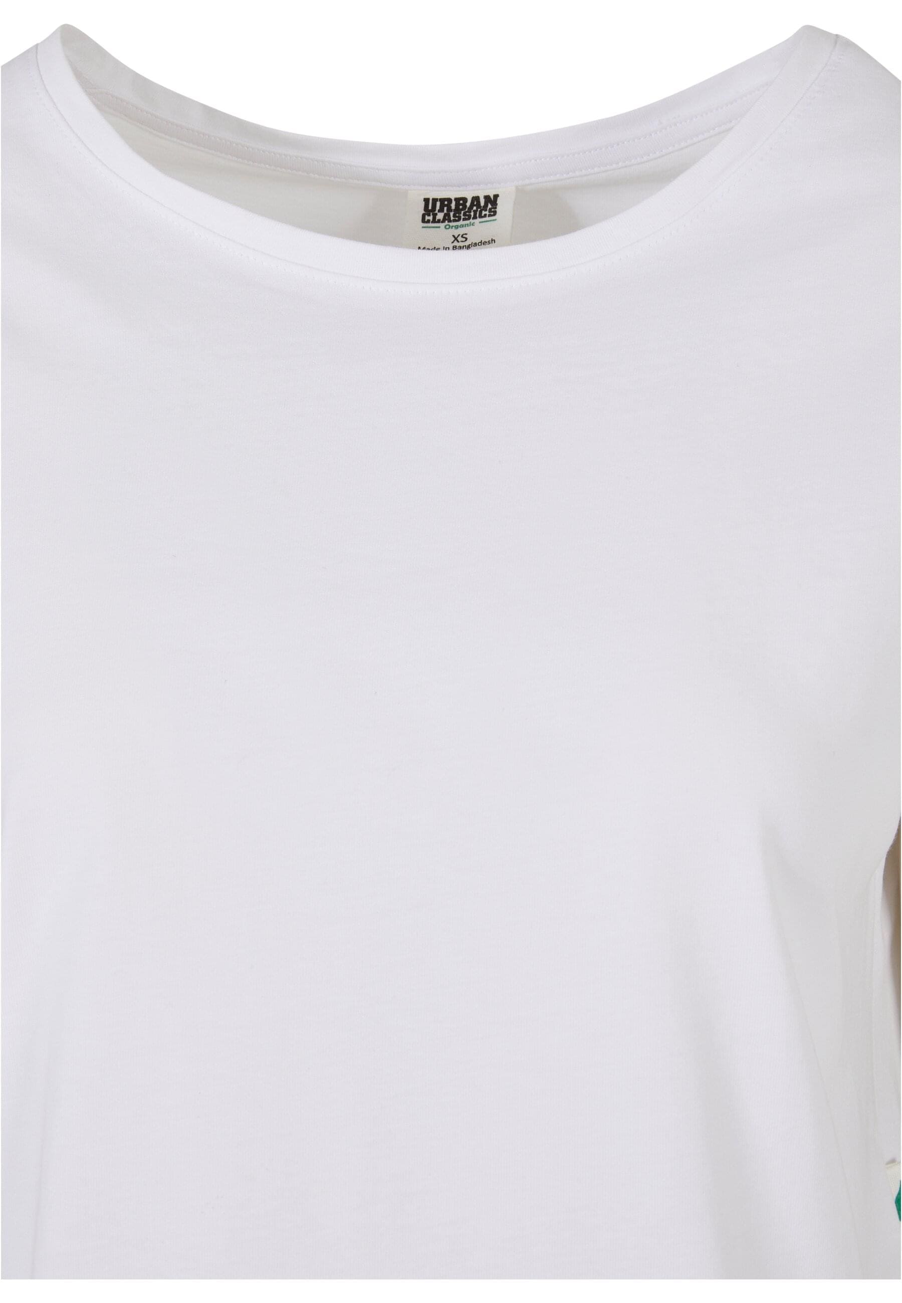 URBAN CLASSICS T-Shirt »Urban Classics Damen Ladies Organic Open Edge Tee«, (1 tlg.)