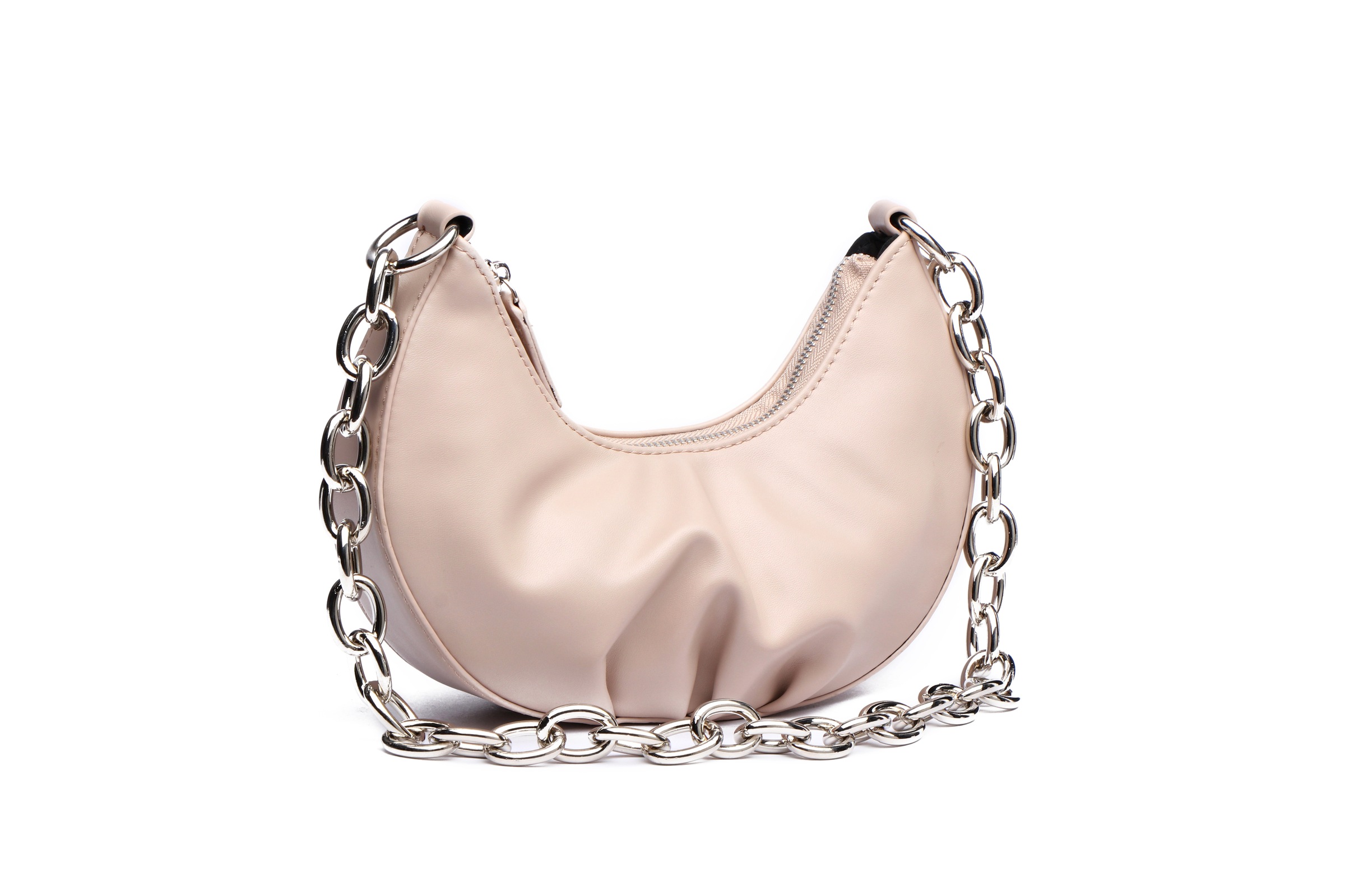 COLLEZIONE ALESSANDRO Schultertasche »Kasumi« mit kleinen Falten und grober Schulterkette