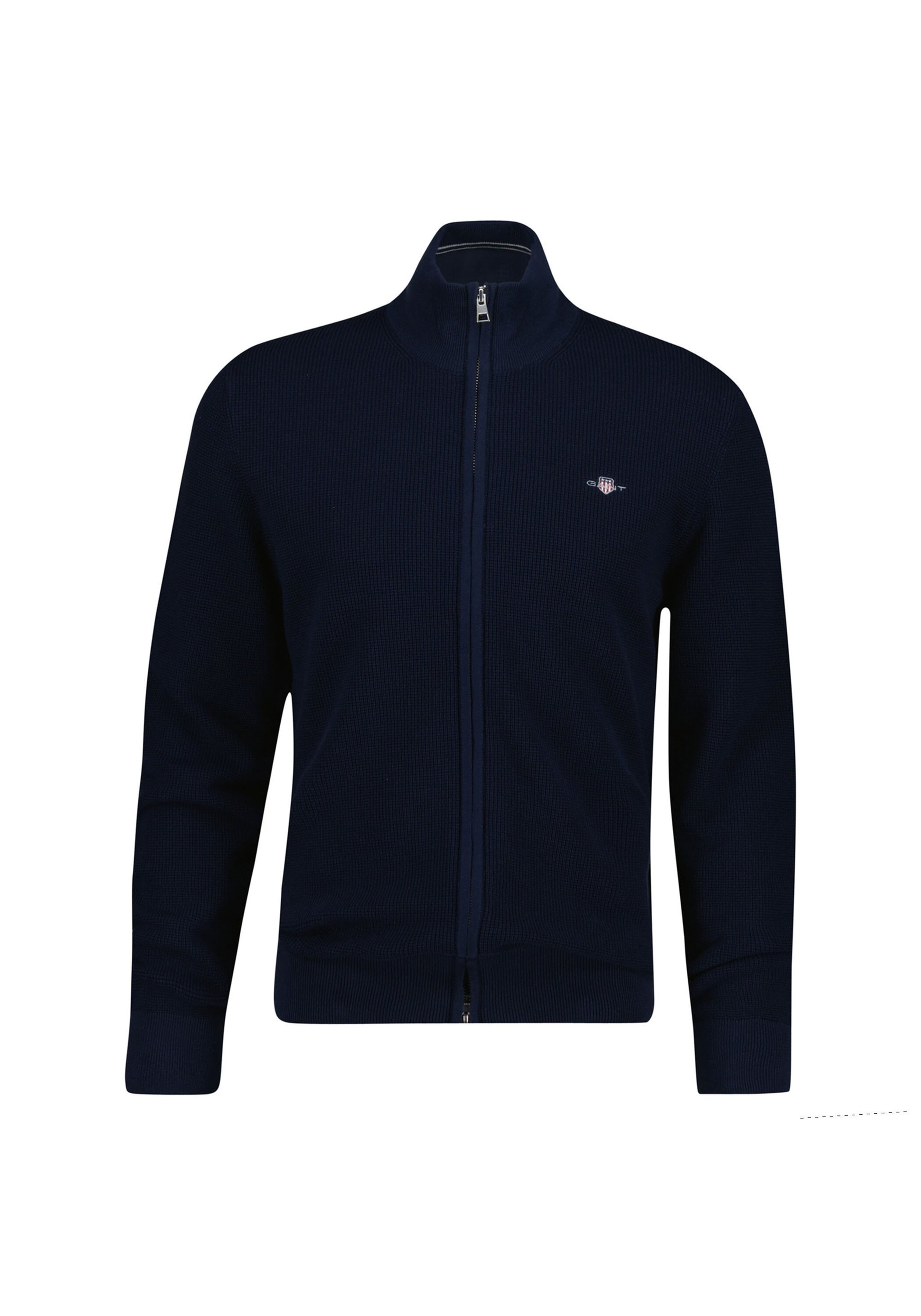 Gant Sweatshirt "Strickjacke MICRO TEXTURED COTTON ZIP CARDIGAN 1er Pack", günstig online kaufen