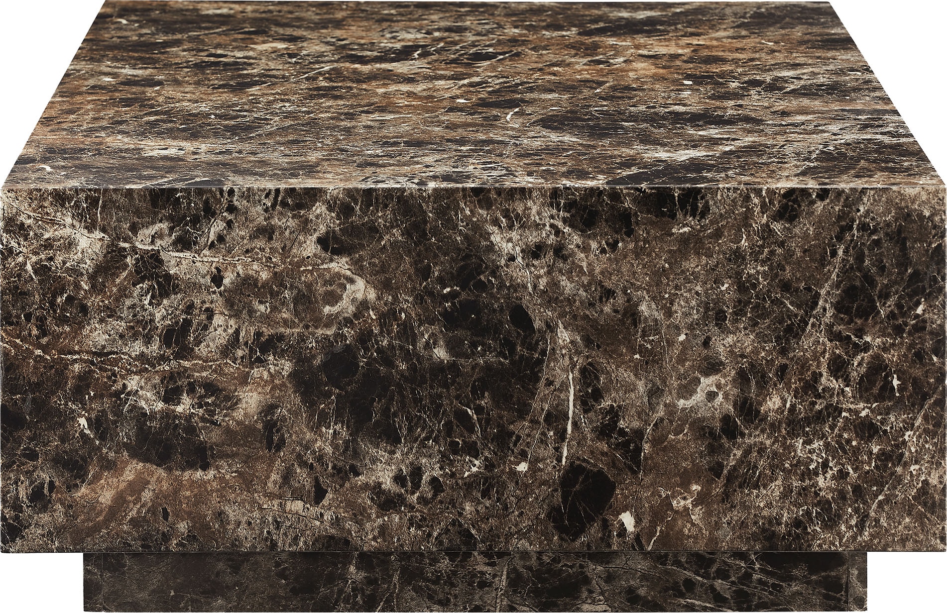 SalesFever Couchtisch »Almeria Beistelltisch B/T 120/75 cm«, rechteckig 120x75 cm, in Marmoroptik foliert