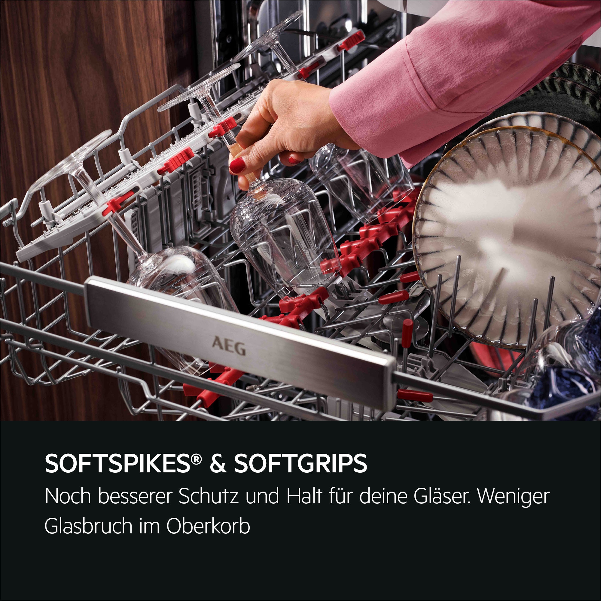 AEG vollintegrierbarer Geschirrspüler 9000 XXL »GI9700X4PC« Leise Spülmaschine 36dB ComfortLift: Be- & Entladen ohne Bücken