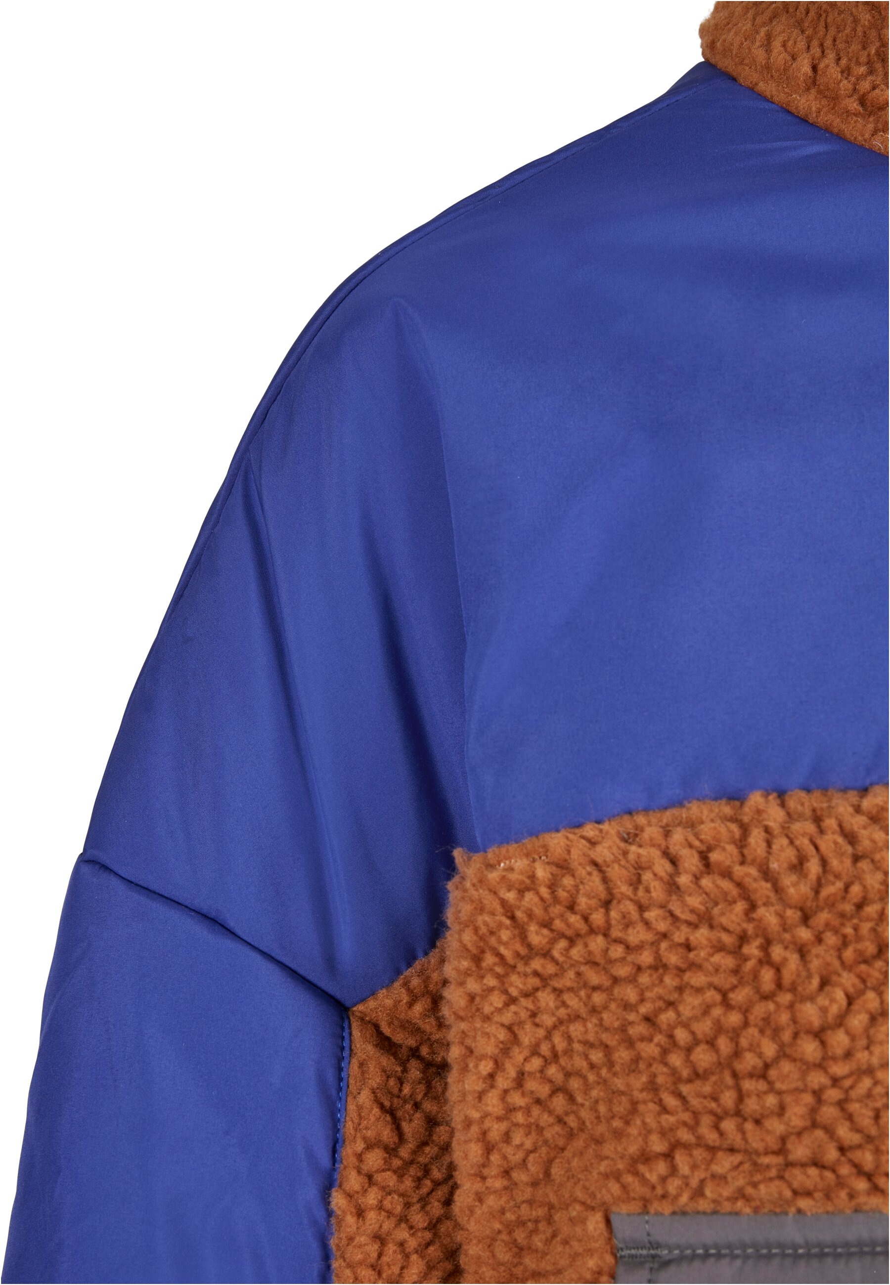 URBAN CLASSICS Allwetterjacke »Urban Classics Damen Ladies Sherpa 3-Tone Pull Over Jacket«, (1 St.), ohne Kapuze