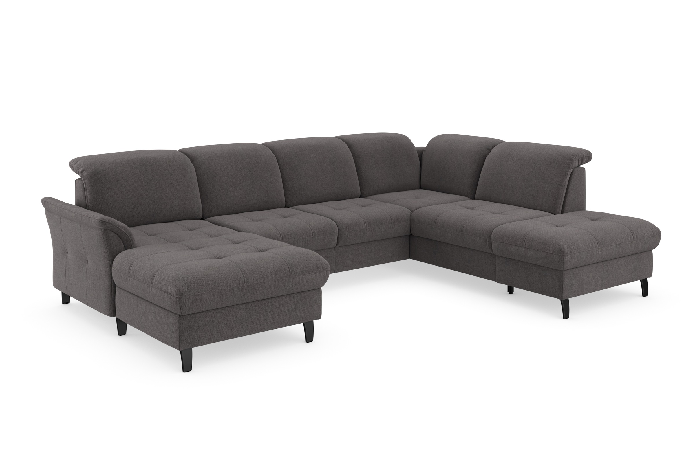 sit&more Wohnlandschaft »Maggiore U-Form«, wahlweise mit Kopfteilverstellung, Bettfunktion und Stauraum