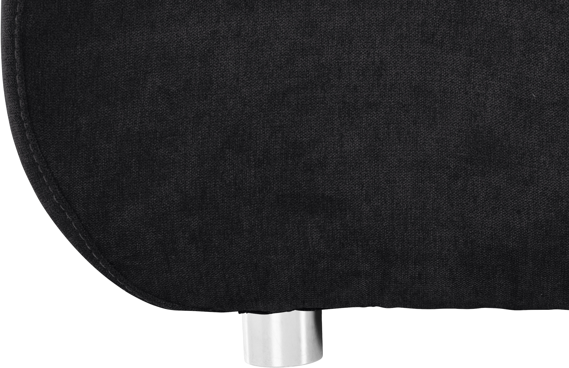 INOSIGN Ecksofa »Imola, elegant und modern, aktuelle Steppung im Sitz, bequem, L-Form«, frei im Raum stellbar, wahlweise mit Bettfunktion und Bettkasten