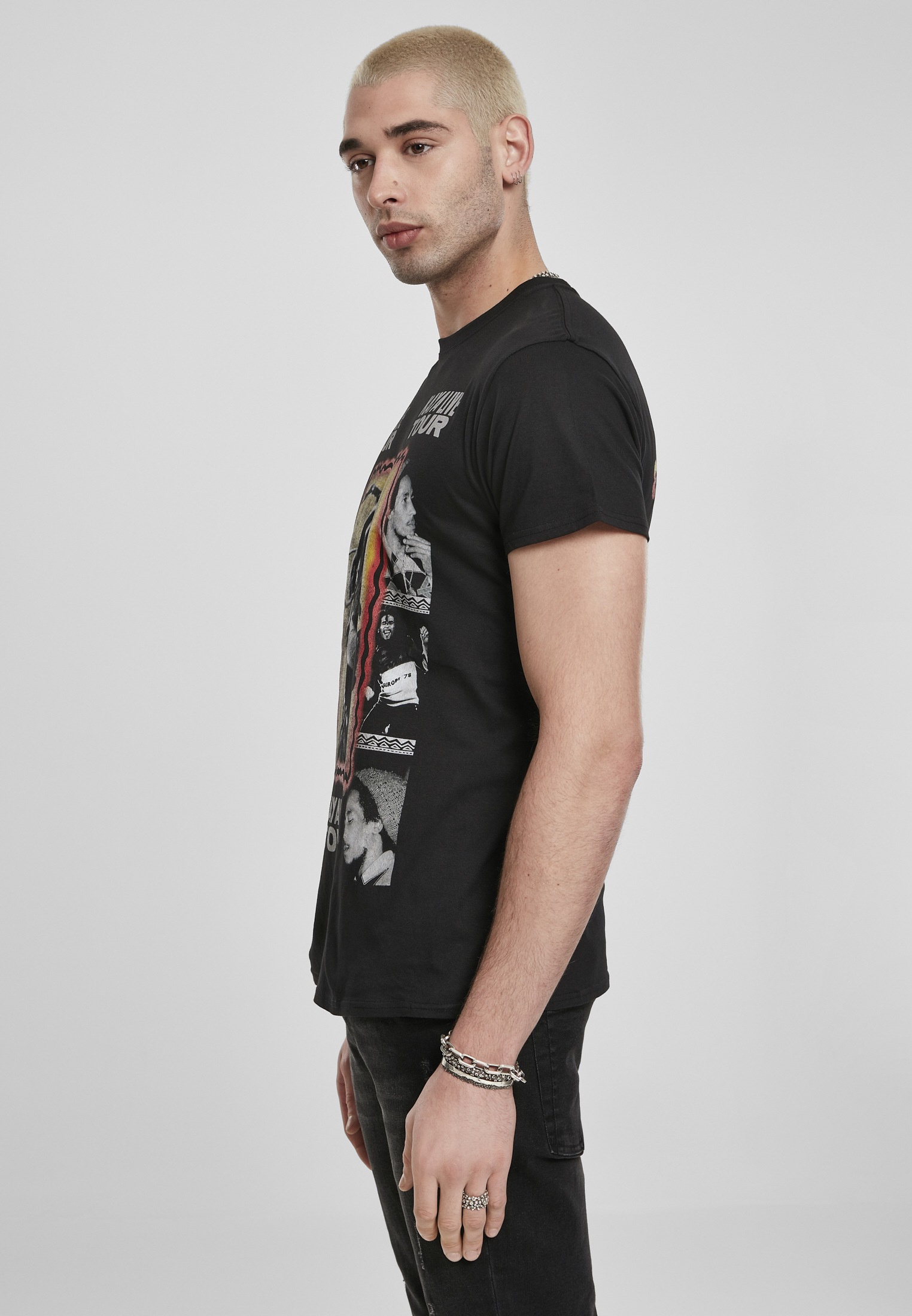 MisterTee T-Shirt "MisterTee Herren Bob Marley Kaya Live Tour Tee", (1 tlg. günstig online kaufen
