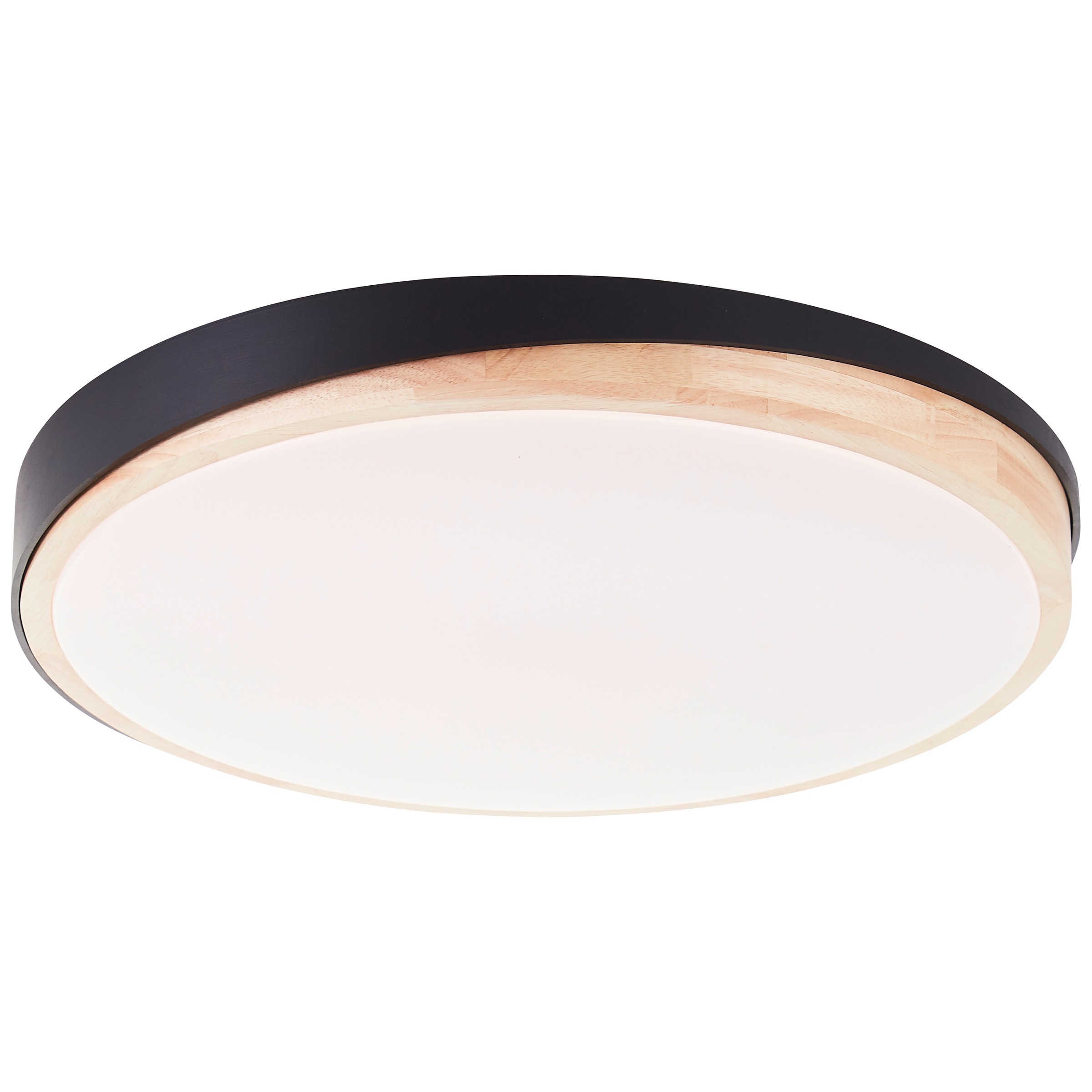 Brilliant LED Deckenleuchte »Baarlo«, Ø 50 cm, 4500 lm, 3000-6500 K, dimmbar, Fernbedienung, Holz/Metall
