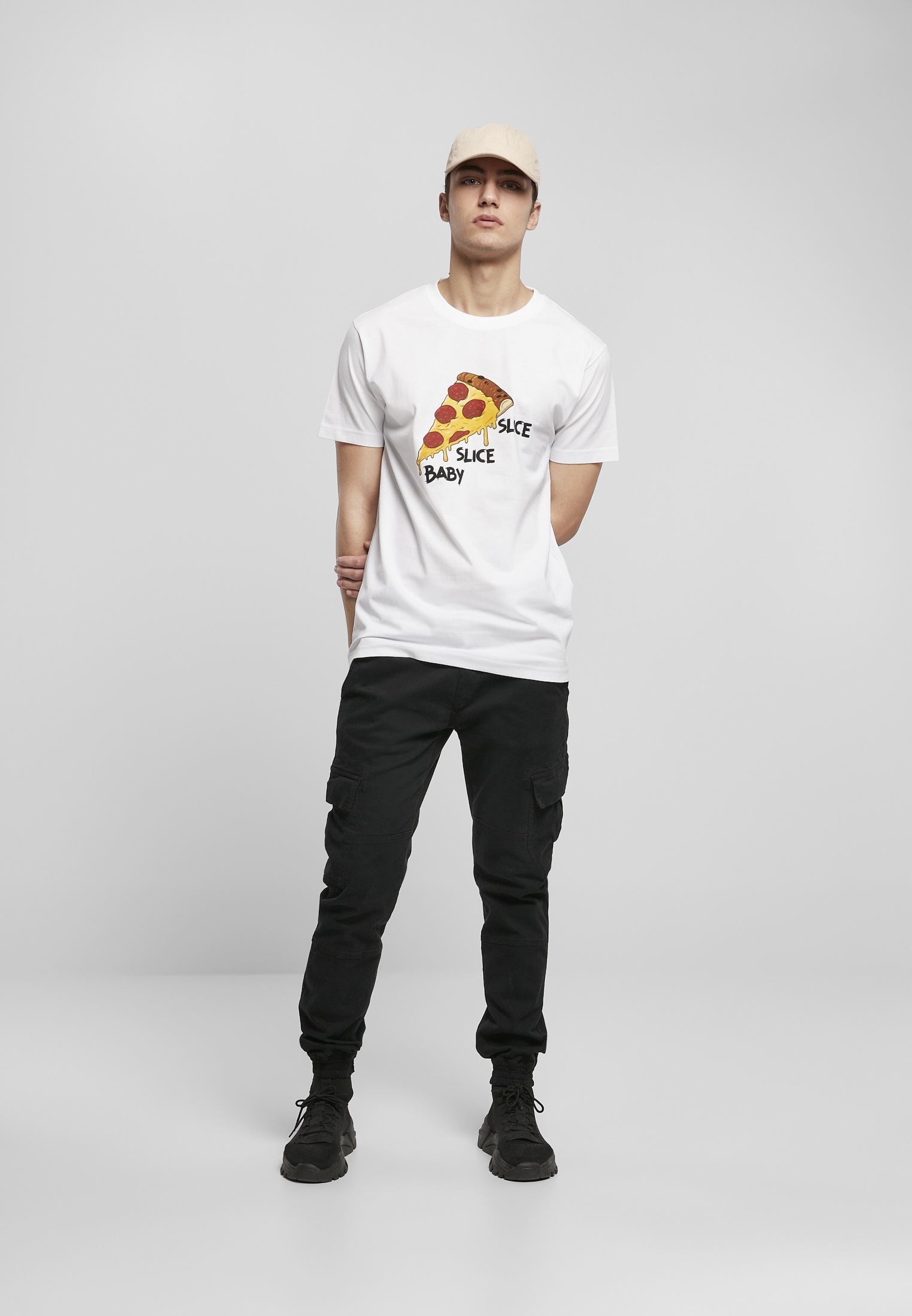 MisterTee T-Shirt »Herren Slice Slice Baby Tee«, (1 tlg.)
