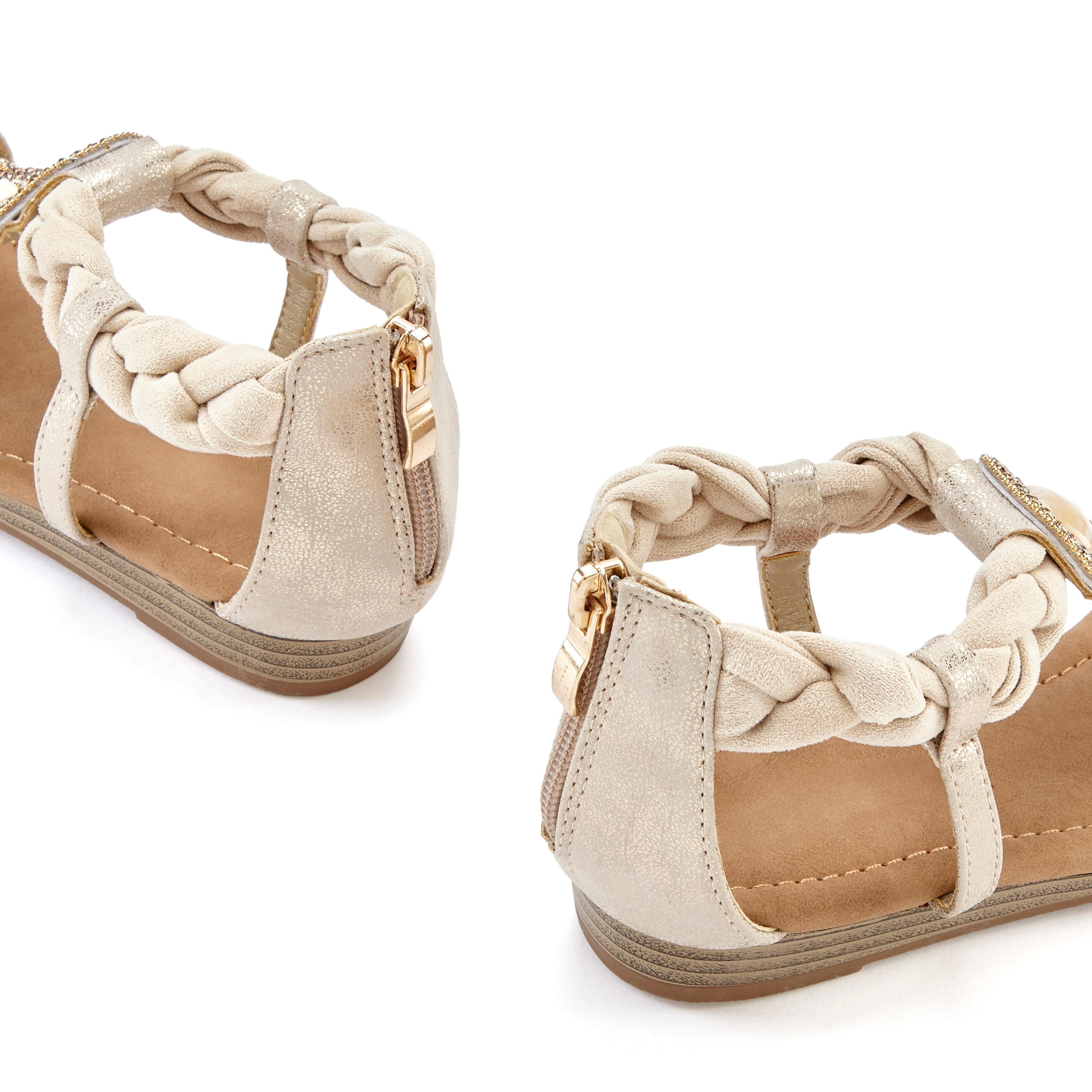 Vivance Sandale »Sandalette, Sommerschuh, offener Schuh«, mit Glitzersteinchen VEGAN
