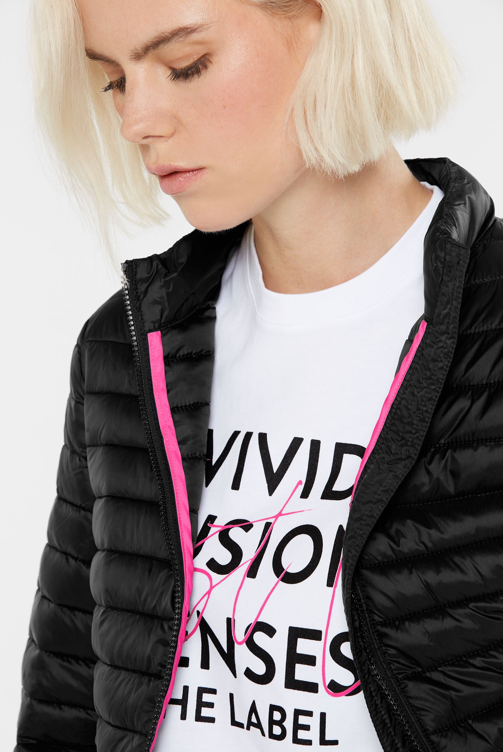 Thumbnail - SENSES.THE LABEL Steppjacke ohne Kapuze mit verstellbarem Gummizug im Saum