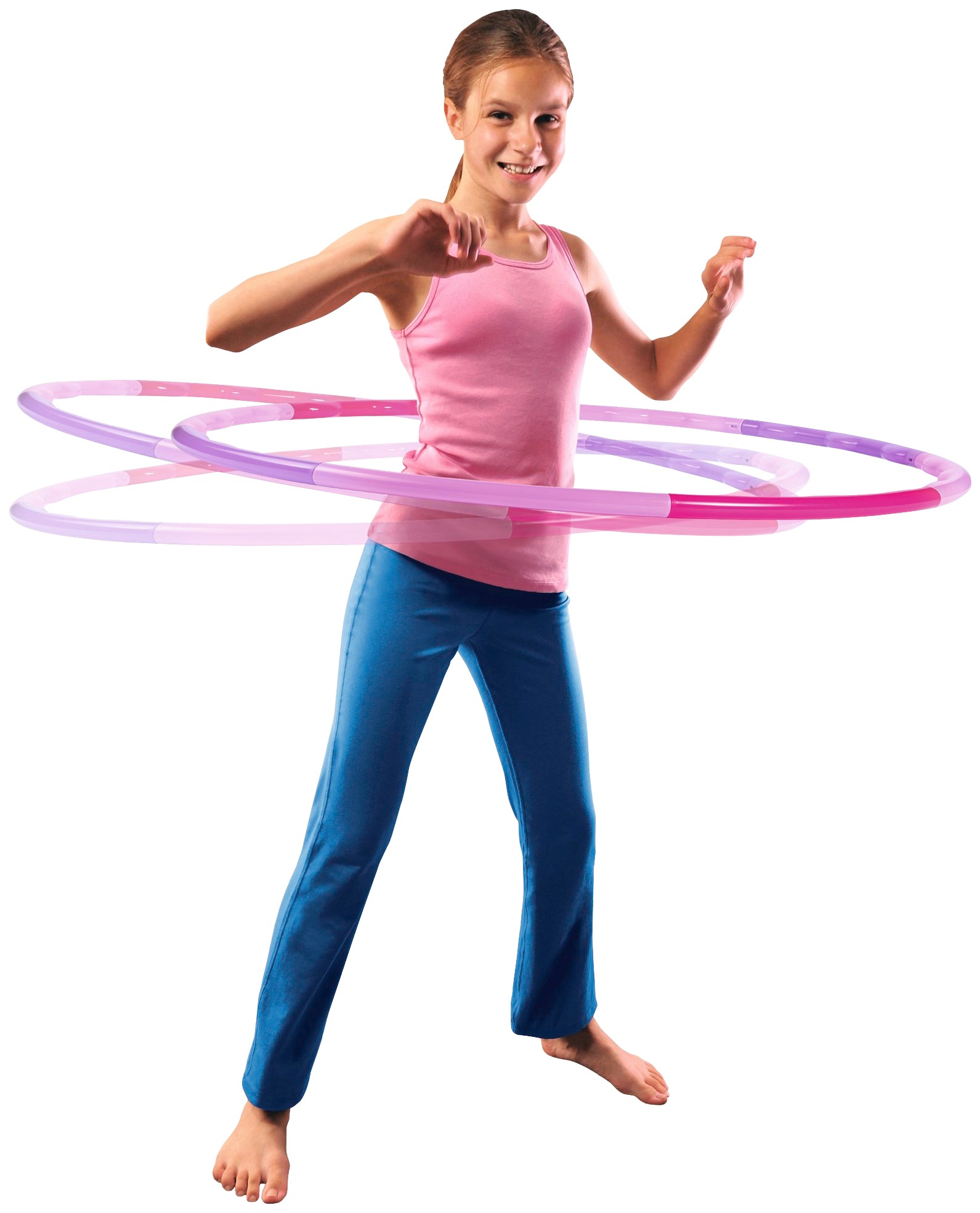 SIMBA Hula-Hoop-Reifen, zum Zusammenstecken, Ø 80 cm Kinder pink 80 cm