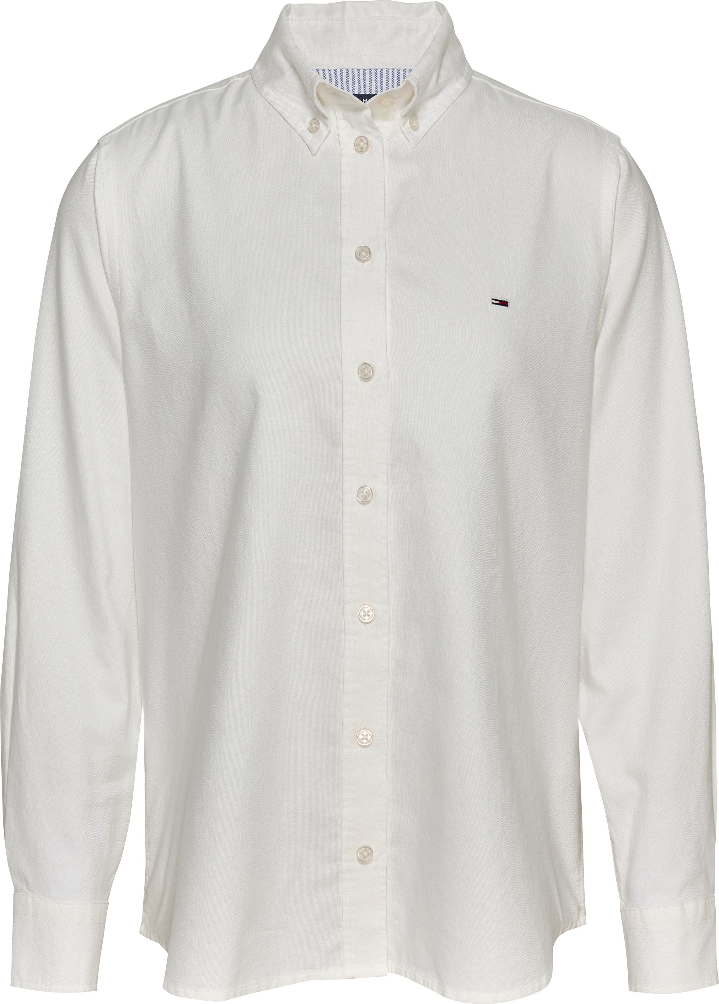 Tommy Jeans Hemdbluse »TJW REG OXFORD SHIRT«, mit Logostickerei