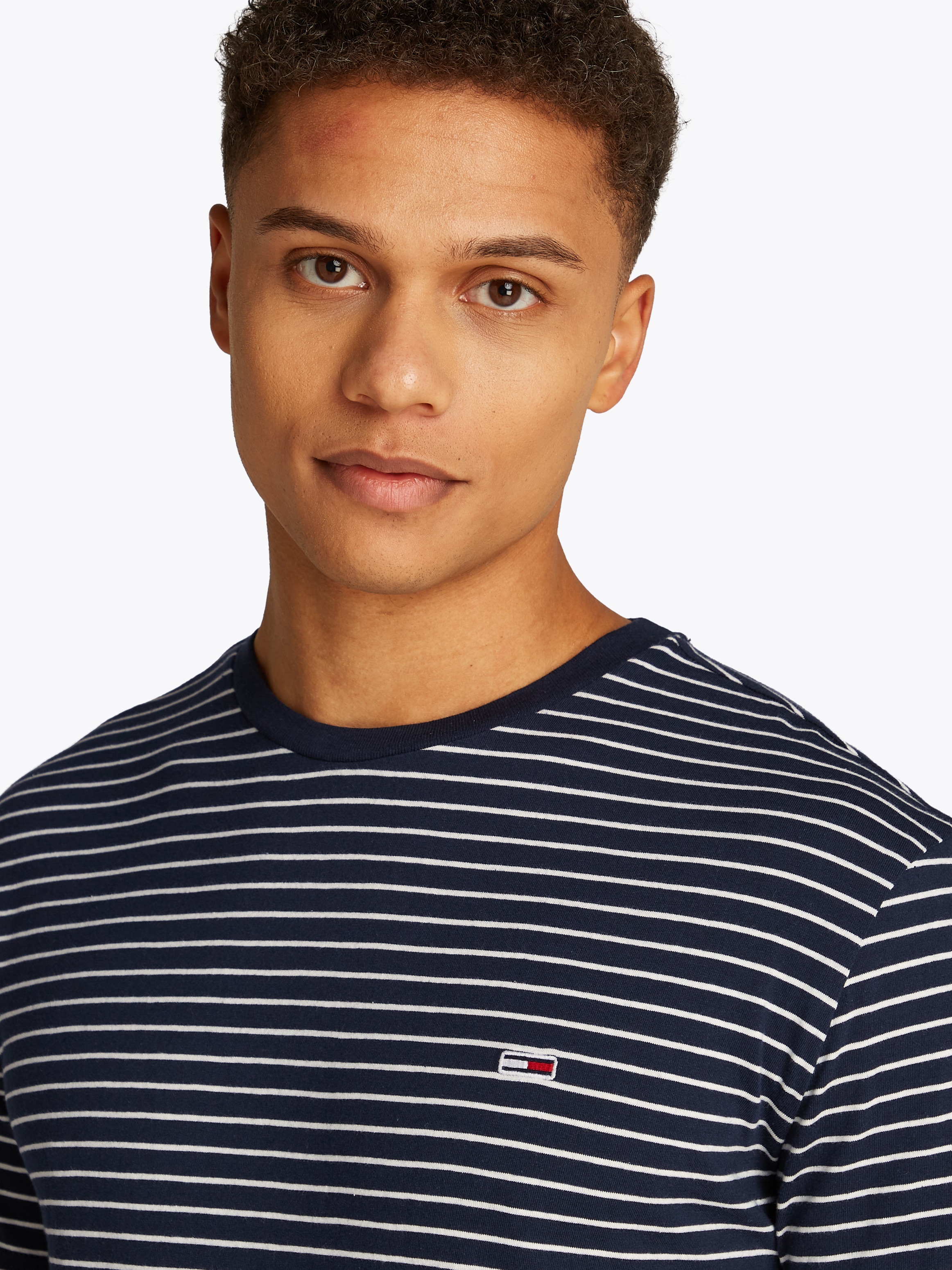 Tommy Jeans Rundhalsshirt »TJM SLIM STRIPE TEE«