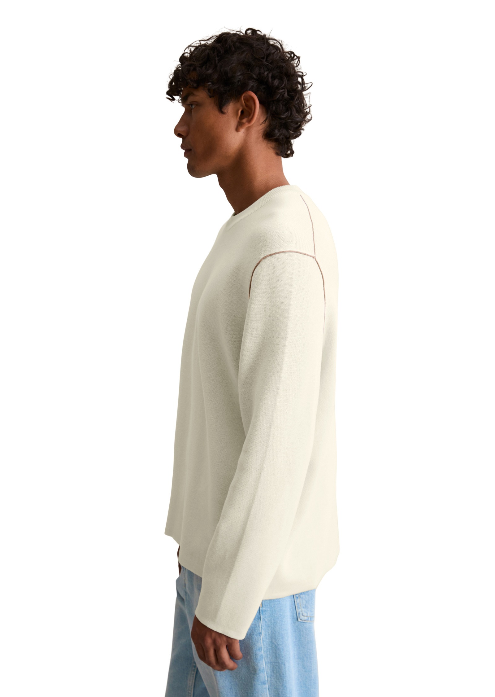 Marc OPolo DENIM Strickpullover "aus Double-Face-Cotton" günstig online kaufen