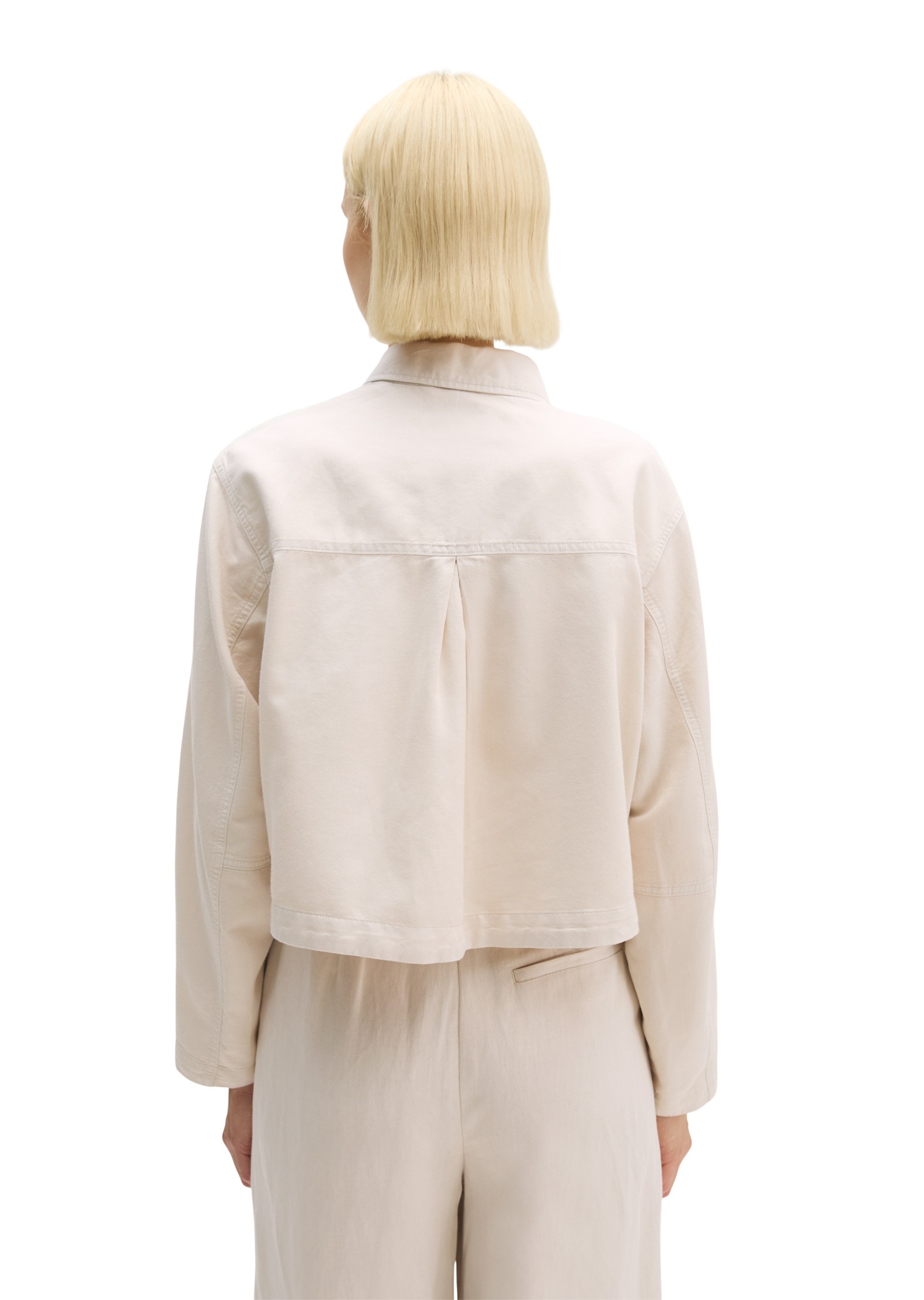 Marc O'Polo Kurzjacke »aus Organic Cotton-Lyocell-Leinen-Mix« ohne Kapuze