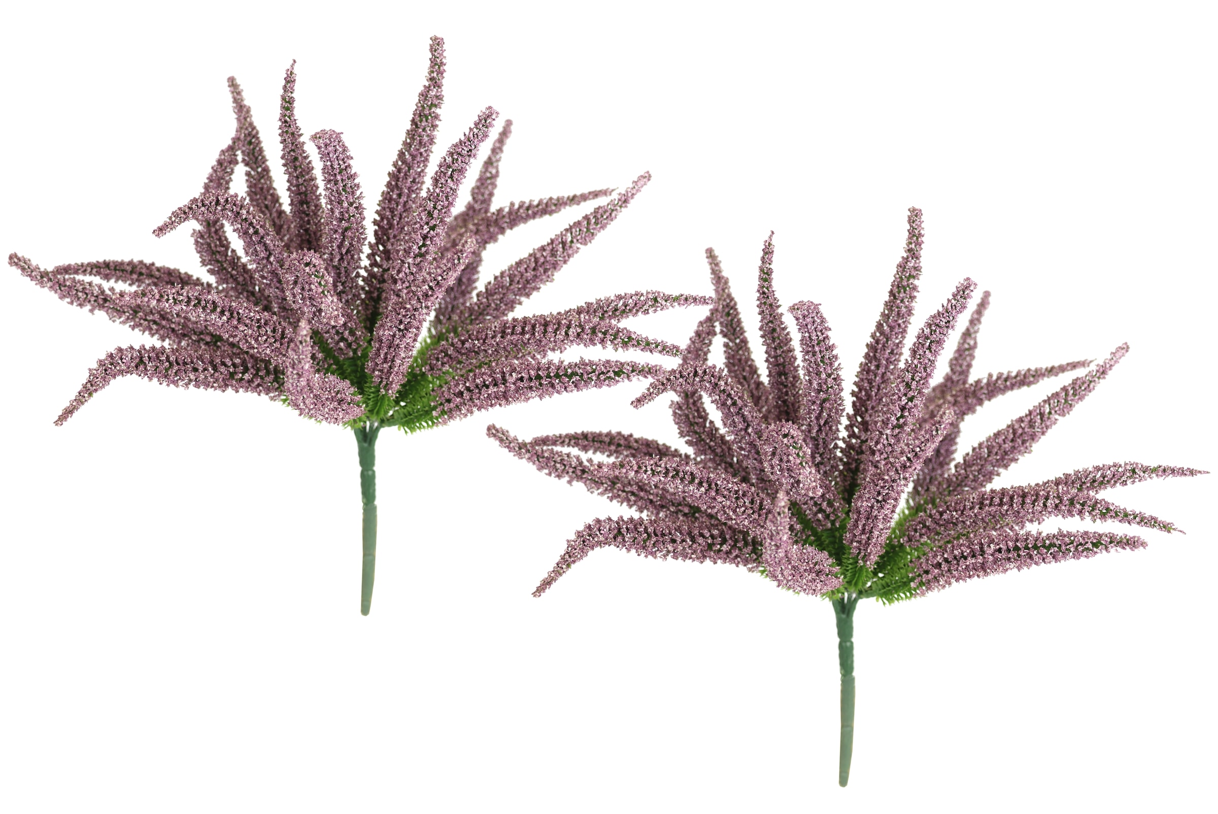 I.GE.A. Kunstpflanze "Erikabusch 2er Set" 25cm Heidenkraut Strauch Dekopfla günstig online kaufen