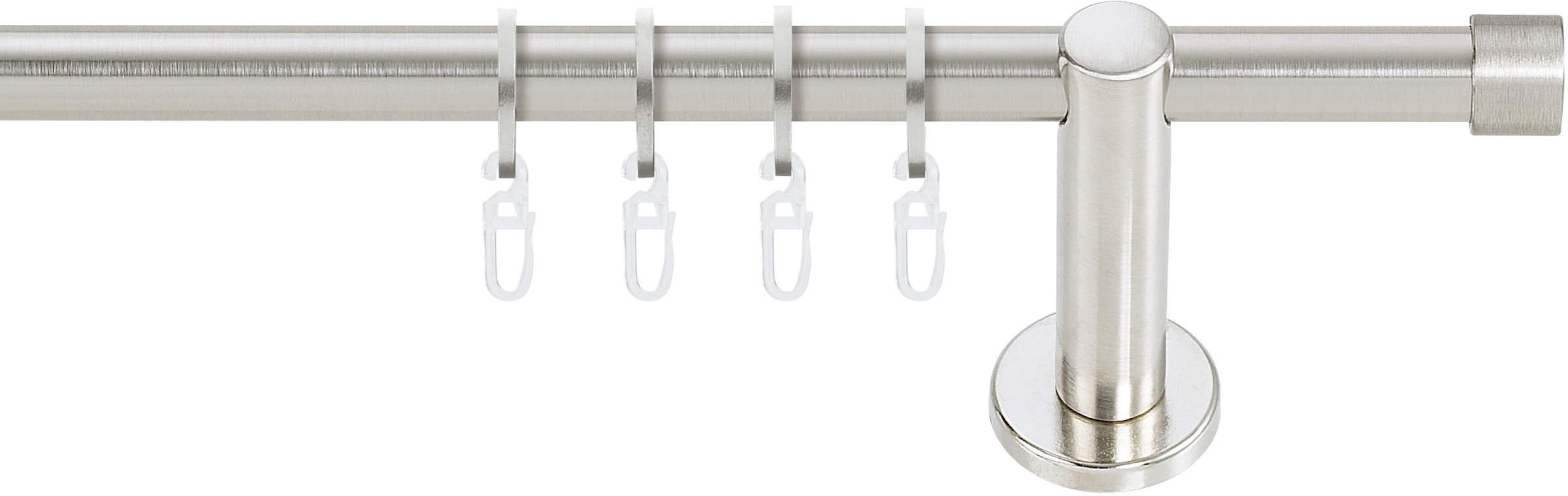 GARESA Gardinenstange "WILLI" Ø 16 mm 1 läufig-läufig Fixmaß günstig online kaufen