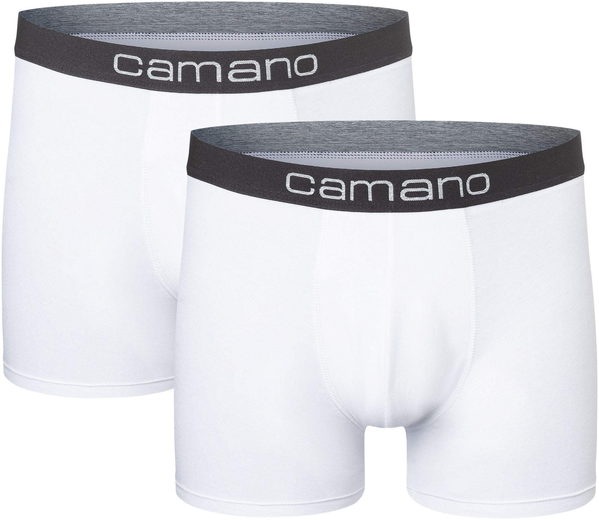 Camano Boxershorts »comfort«, (6er Pack), mit Stretch-Logobund