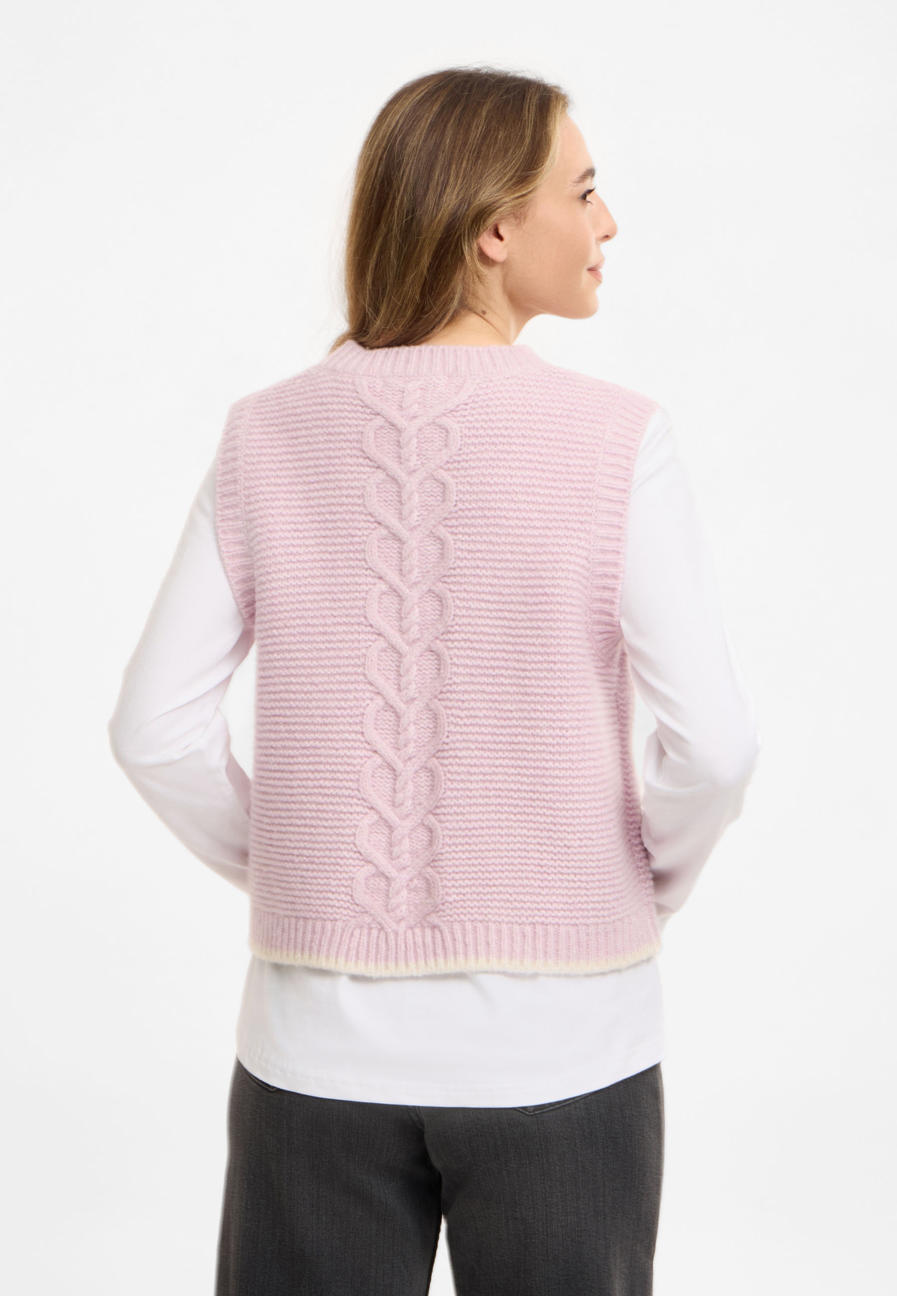 Frieda & Freddies Strickpullover »Frieda & Freddies Strickweste mit Zopfmuster«