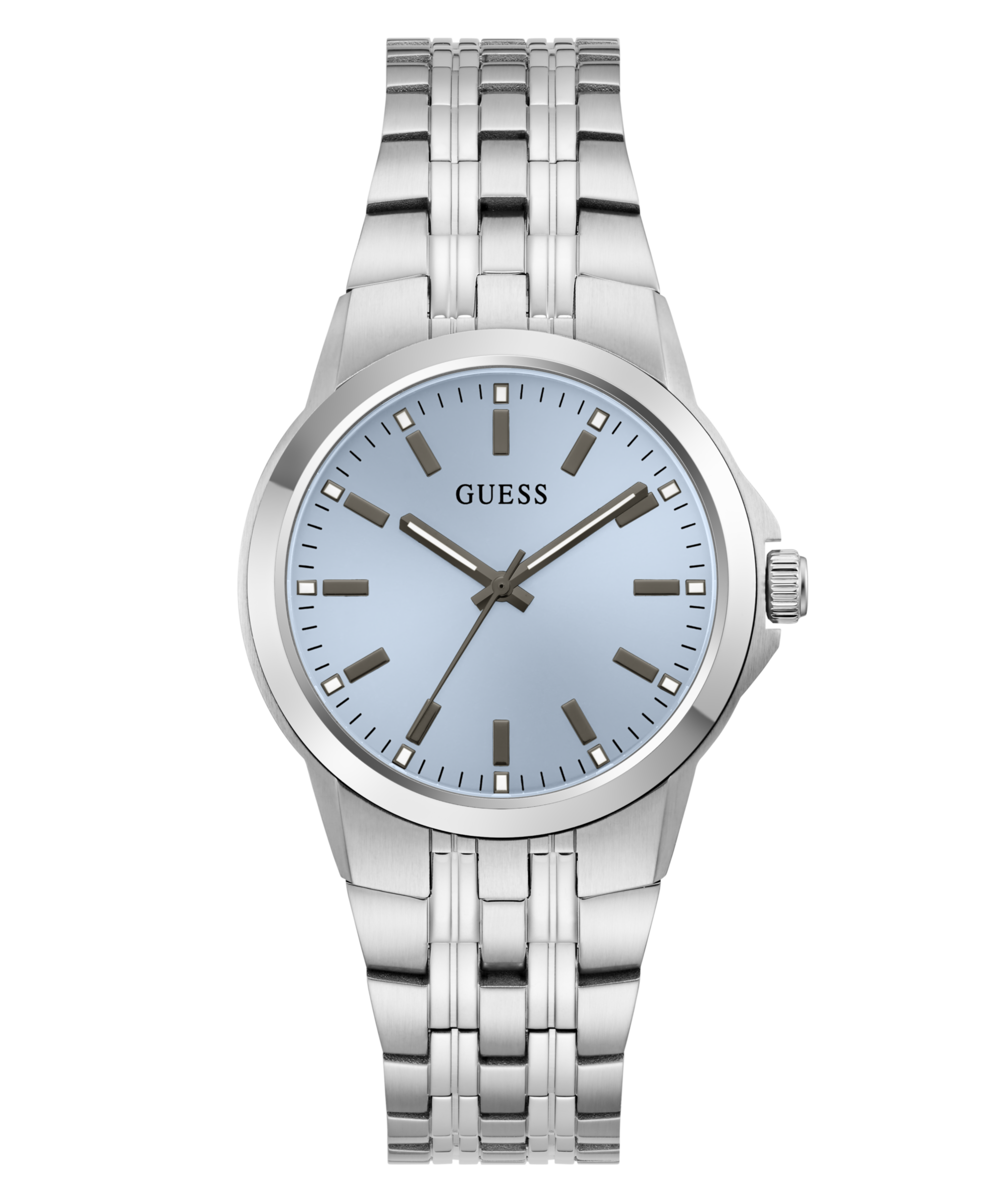 Guess Quarzuhr »ARCHIE« Armbanduhr, Damenuhr, Herrenuhr, Edelstahlarmband, analog