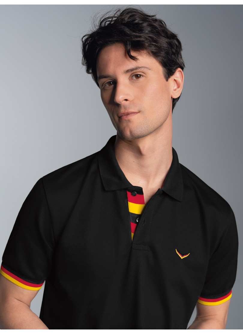 Trigema Poloshirt "TRIGEMA Deutschland Poloshirt" 1 Stk.