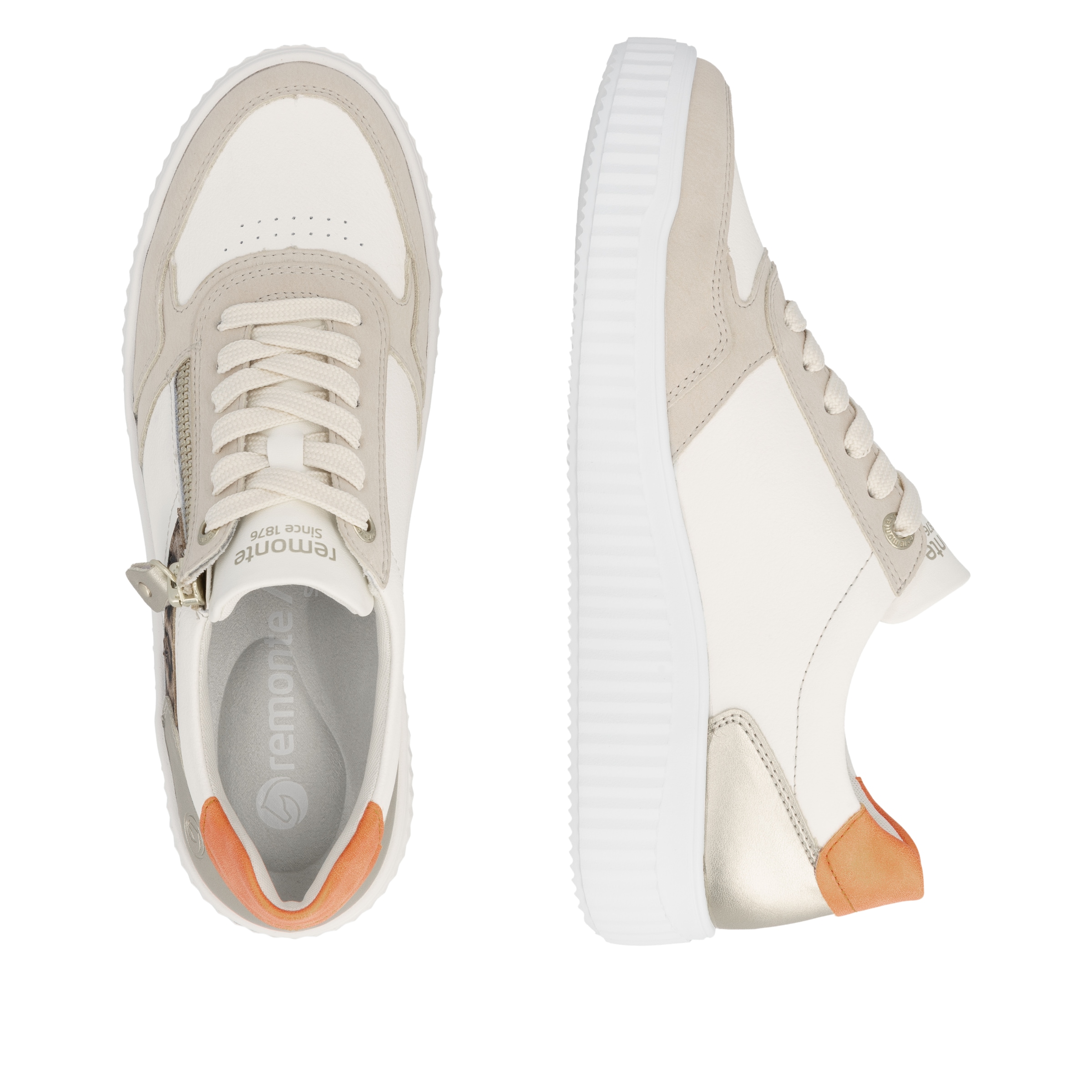 Remonte Plateausneaker  Schnürschuh, Halbschuh, Freizeitsneaker mit Schaftrandpolsterung