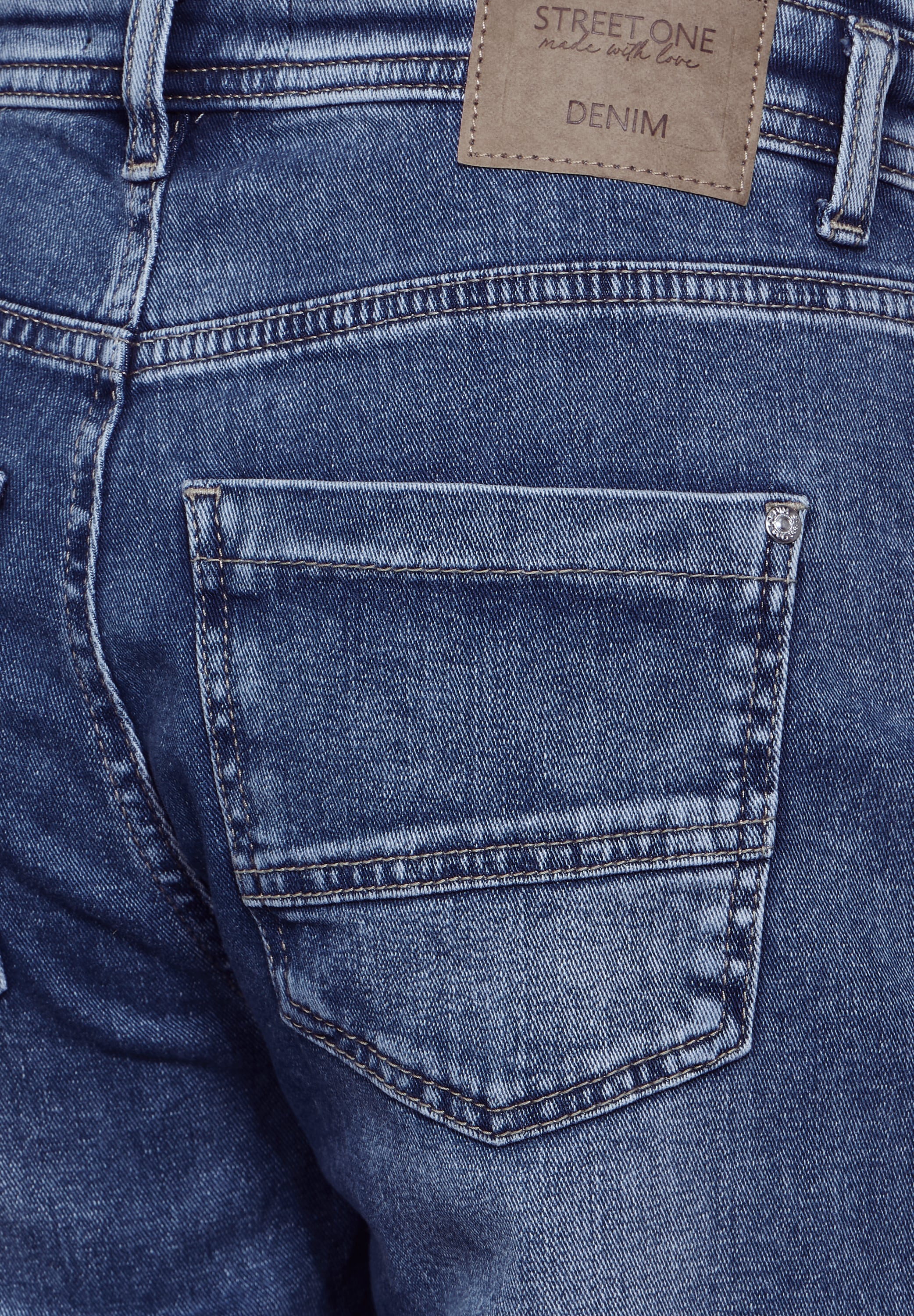 STREET ONE Loose-fit-Jeans, aus Baumwolle mit Stretchanteil